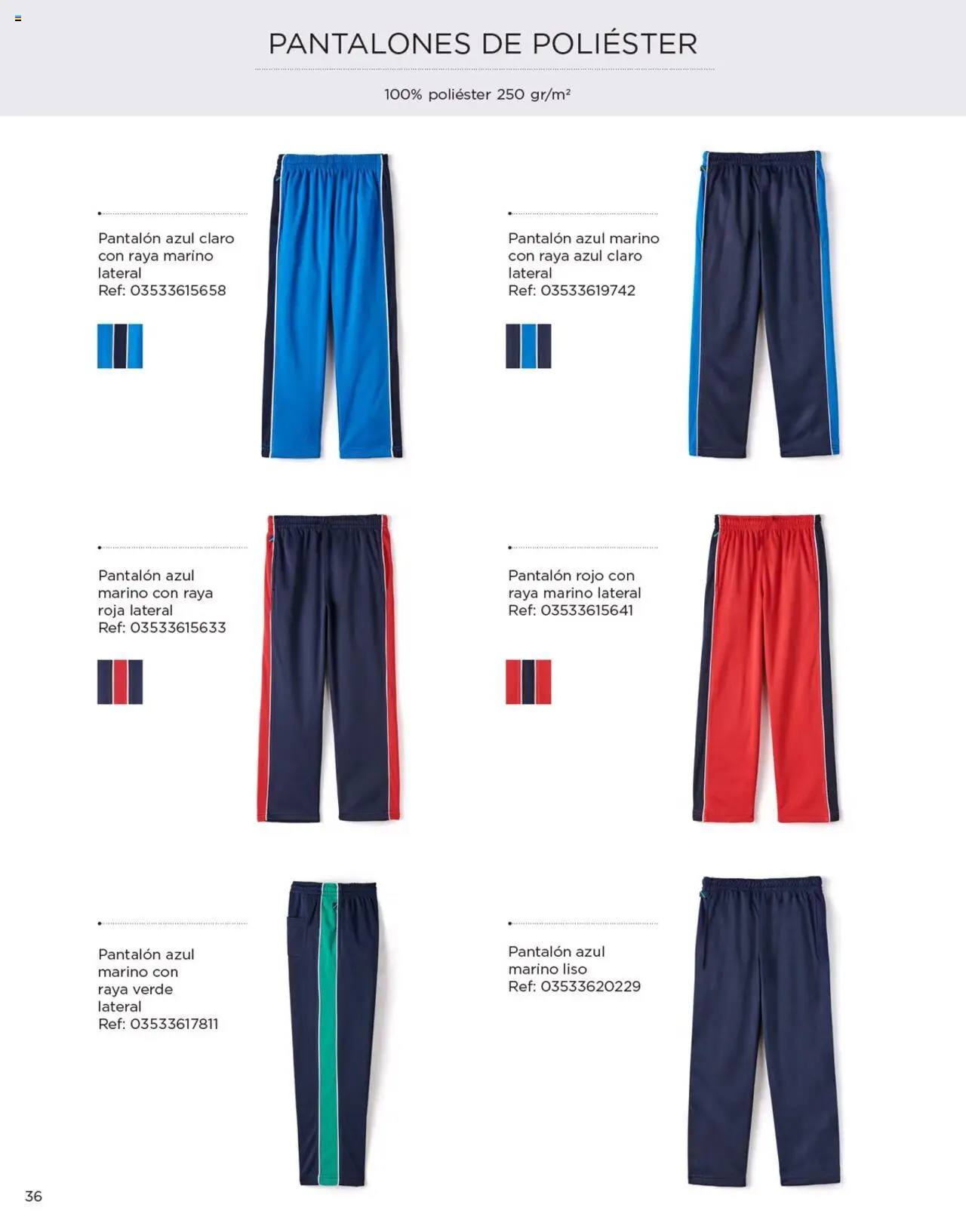 Nuevas ofertas de El Corte Inglés válidas en toda la República Mexicana desde el 04.04.2025. ¡Encuentra las mejores ofertas en El Corte Inglés catálogo Colección Uniformes 2024! | Página: 36 | Productos: Pantalones