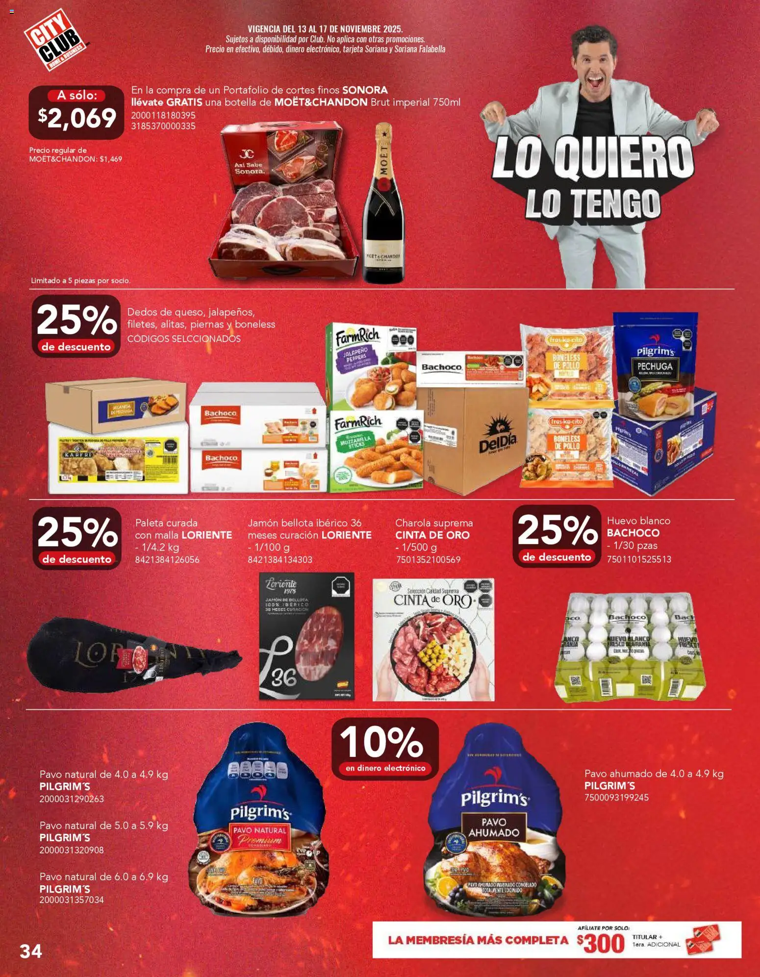 Nuevas ofertas de City Club válidas en toda la República Mexicana desde el 12.11.2025. ¡Encuentra las mejores ofertas en City Club Buen Fin! | Página: 34 | Productos: Pollo, Paleta, Cinta, Malla