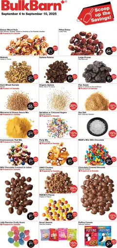 Preview of Bulk Barn weekly flyer from shop Bulk Barn valid from 04.09.2025