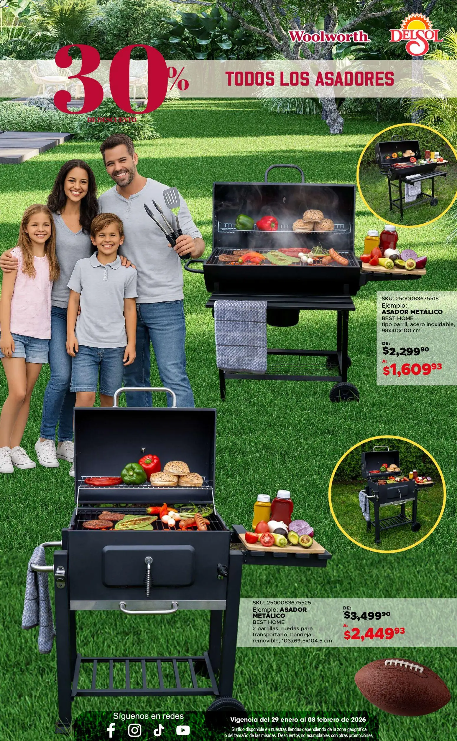 Nuevas ofertas de Del Sol y Woolworth válidas en toda la República Mexicana desde el 29.01.2026. ¡Encuentra las mejores ofertas en Del Sol y Woolworth catálogo Ofertas de Campeonato! | Página: 10 | Productos: Bandeja