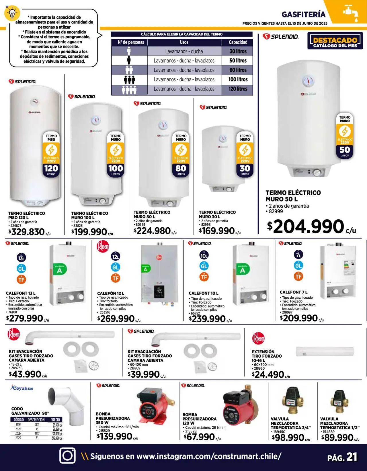 Construmart ofertas  │ válido desde el 10.06.2025 | Página: 21 | Productos: Cámara, Ducha, Termo, Pilas