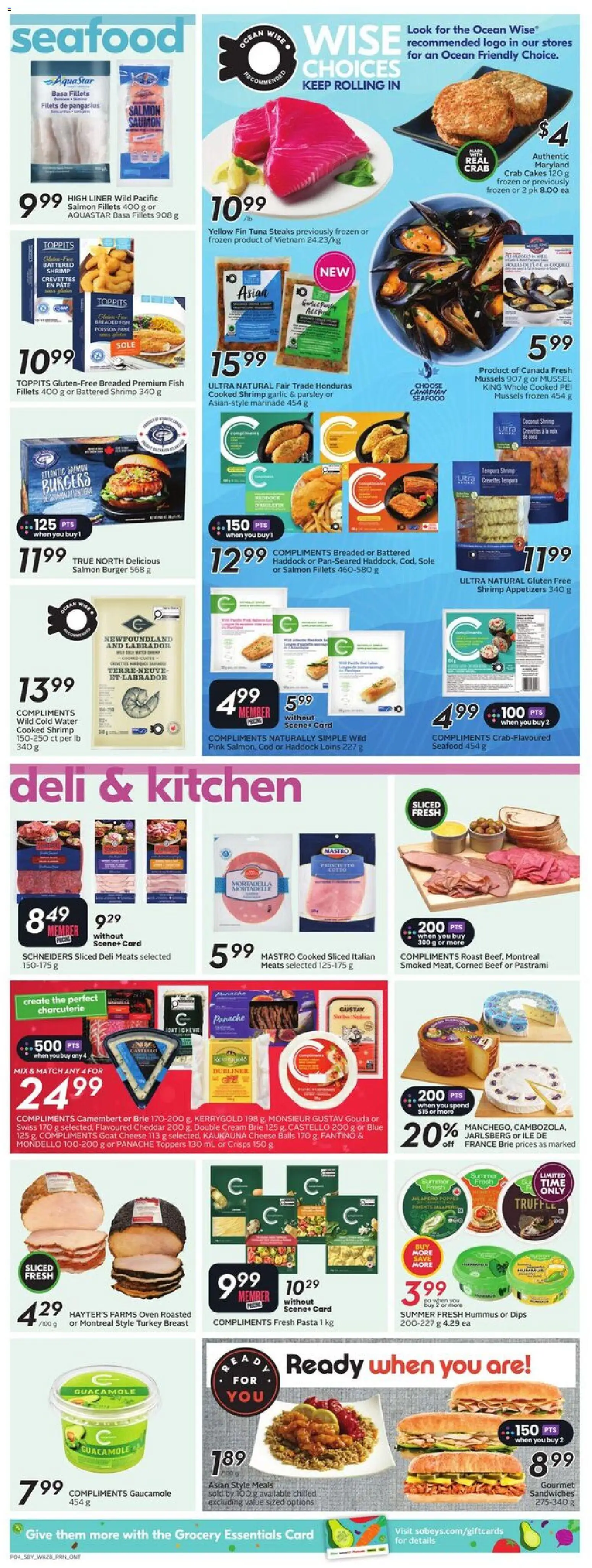 Sobeys flyer valid from 06.11.2025 | Page: 7 | Products: Beef, Cream, Oven, Cheese