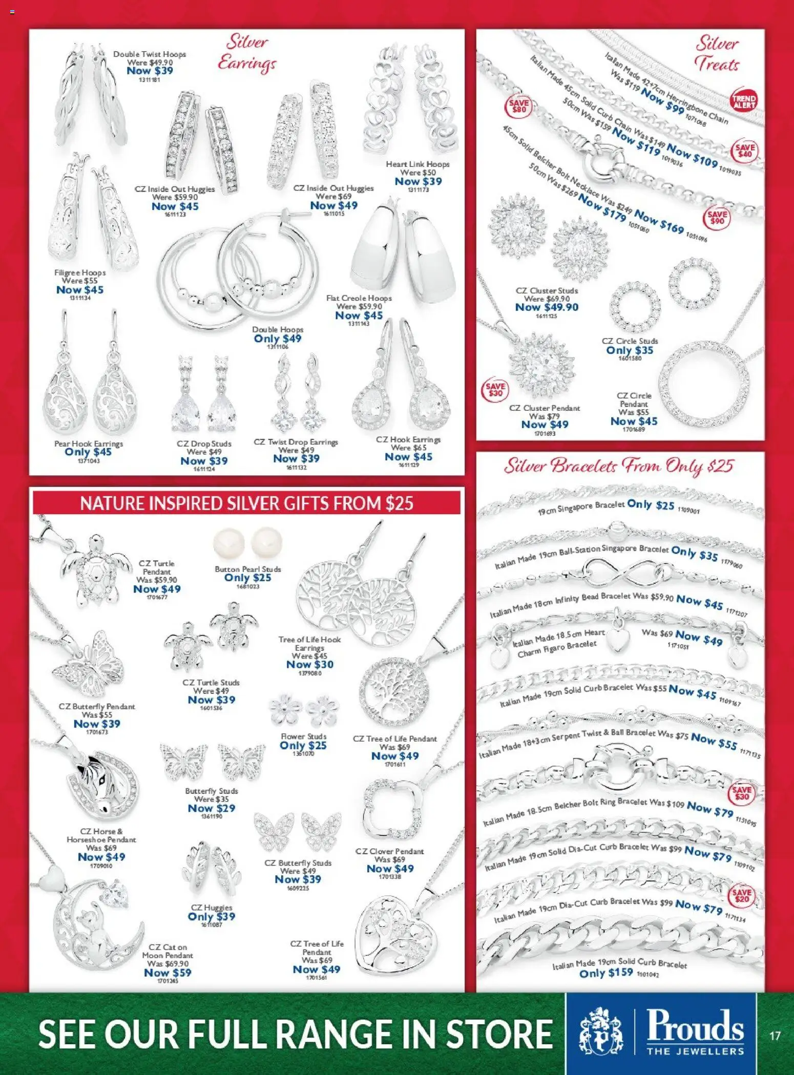 Prouds The Jewellers catalogue - valid from 10.11.2025 | Page: 17 | Products: Bracelet, Earrings, Pendant, Pear