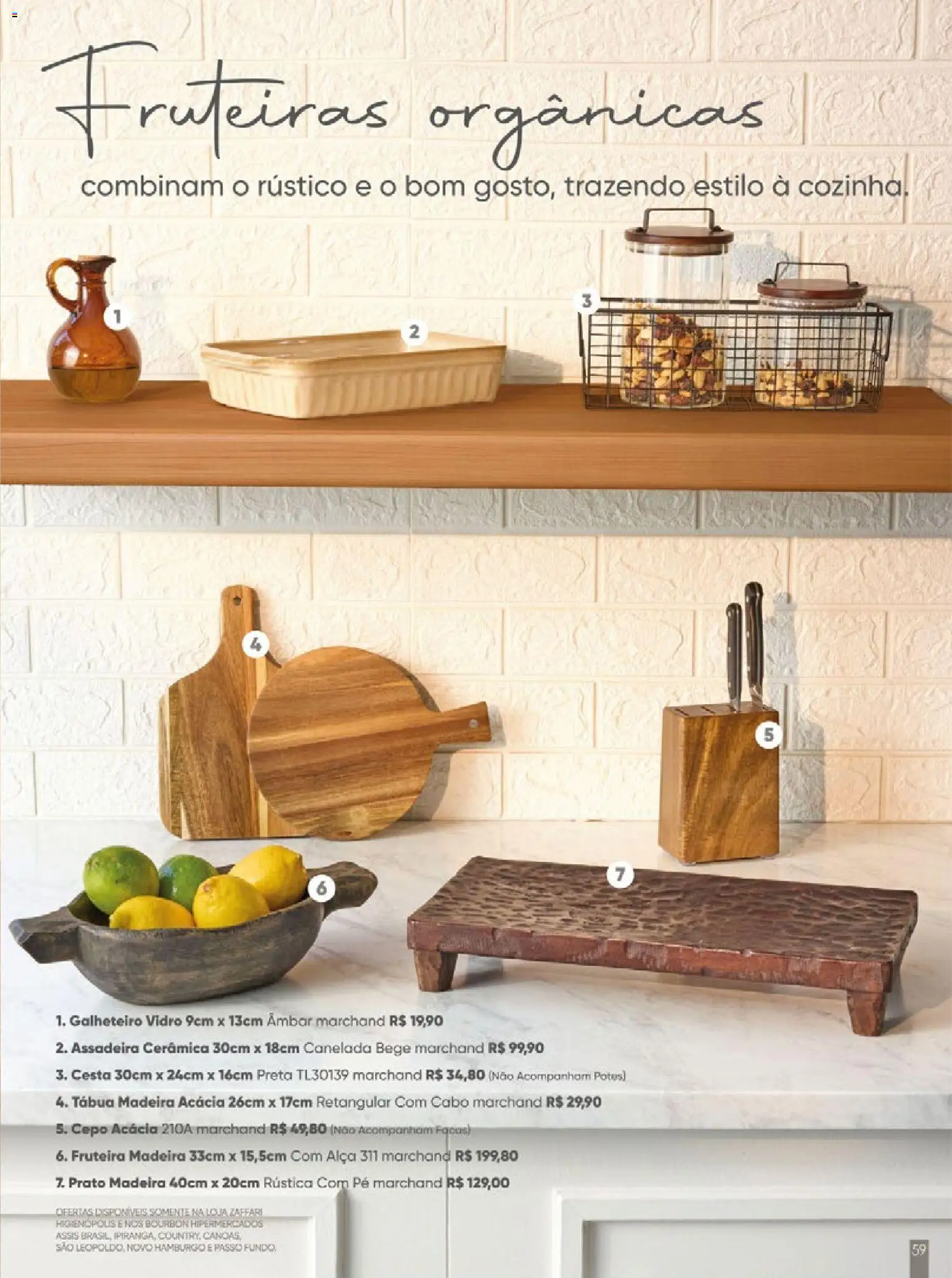 Zaffari Folheto - válido de 27.11.2025 | Página: 59 | Produtos: Fruteira, Cesta, Bourbon, Tábua