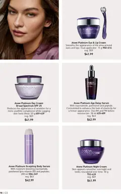 Preview of Anew Platinum Eye & Lip Cream, Smooths the appearance of the area around eyes and lips. Dual applicator. 15 g 902-614 from shop Avon valid from 29.01.2026 | Page: 16 | Products: Cream