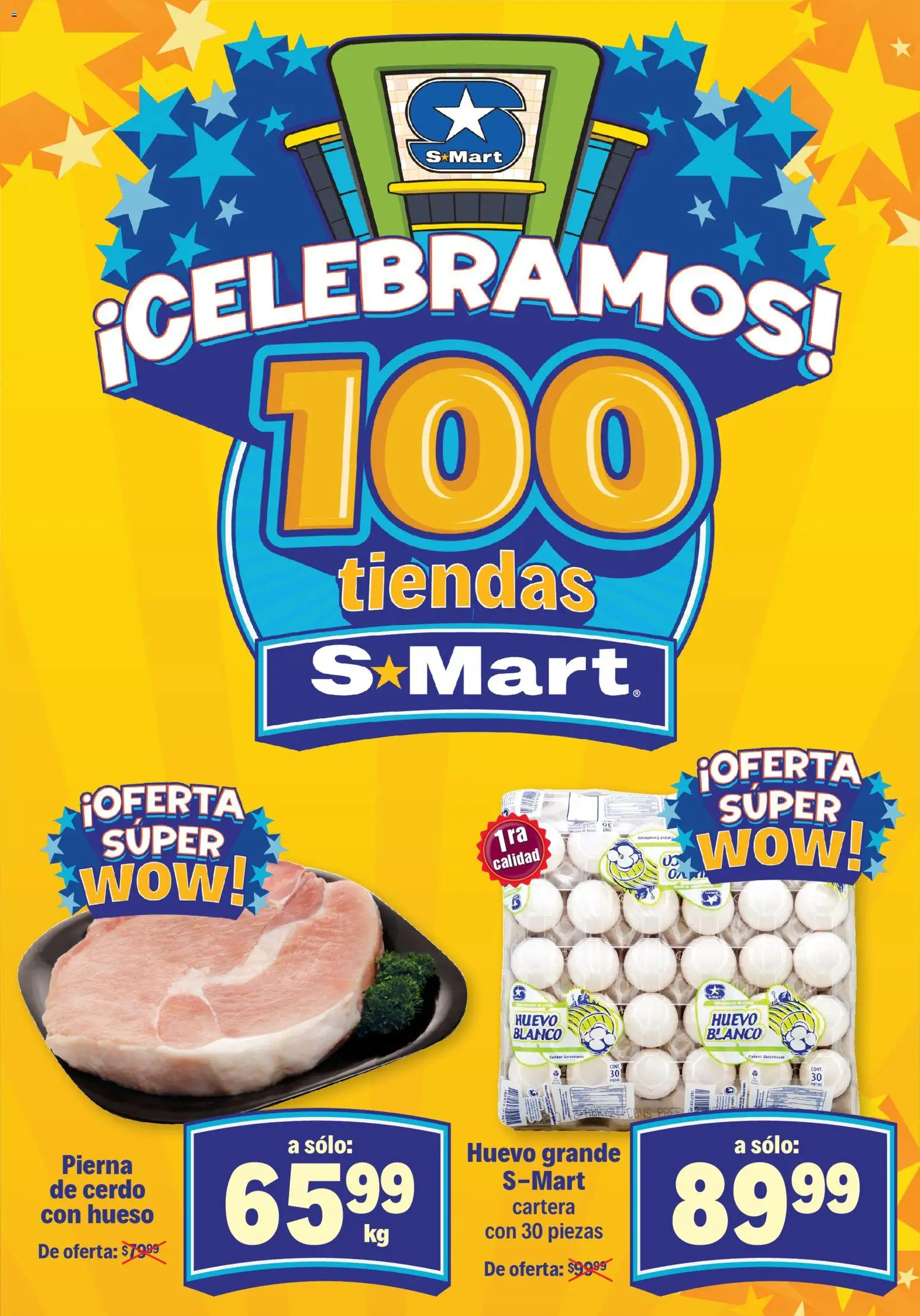 Nuevas ofertas de S-Mart válidas en toda la República Mexicana desde el 28.10.2025. ¡Encuentra las mejores ofertas en S-Mart folleto! | Página: 2 | Productos: Huevo, Cerdo