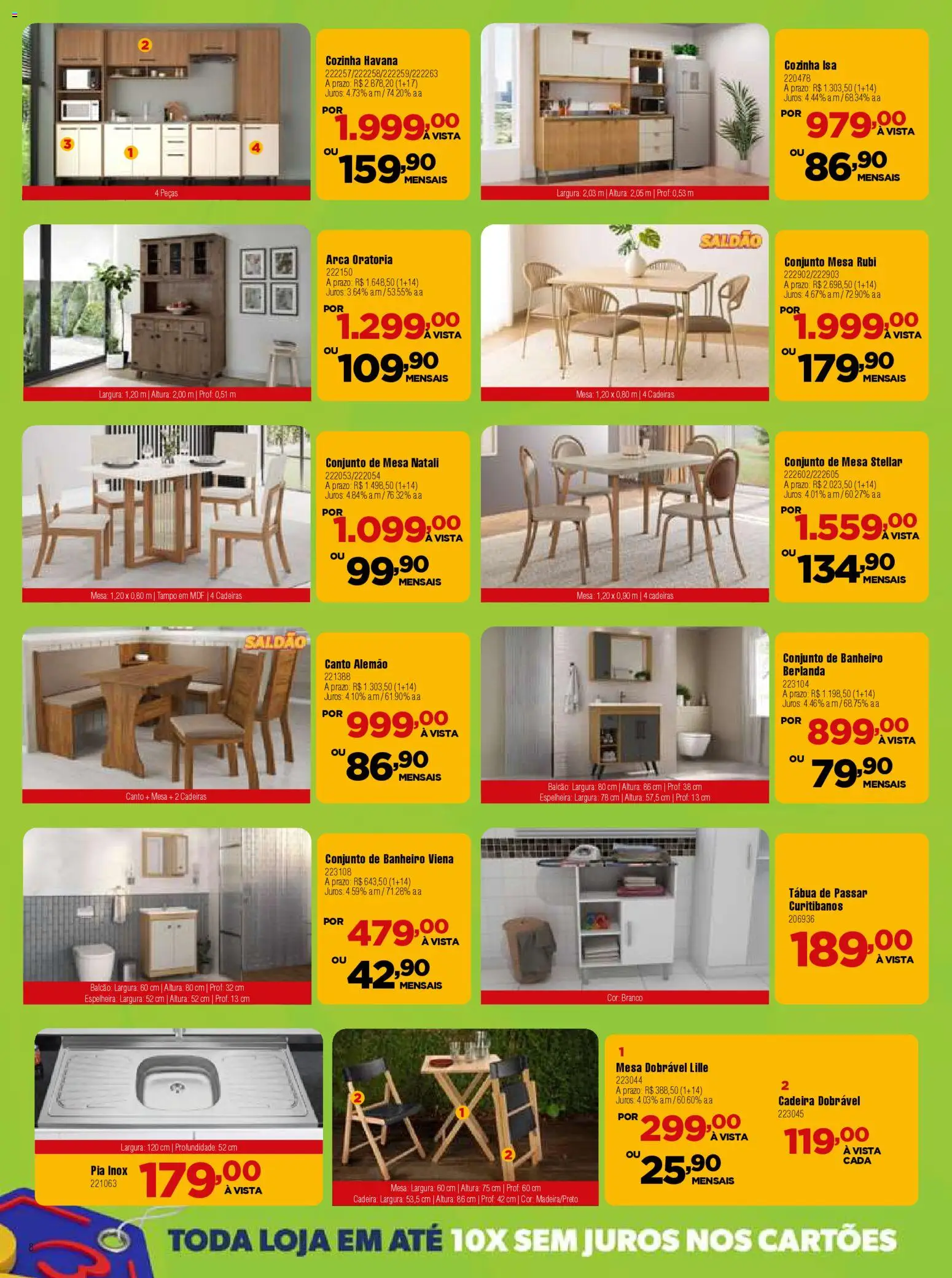 Berlanda Folheto - válido de 01.01.2026 | Página: 8 | Produtos: Tábua de passar, Mesa, Pia, Tábua