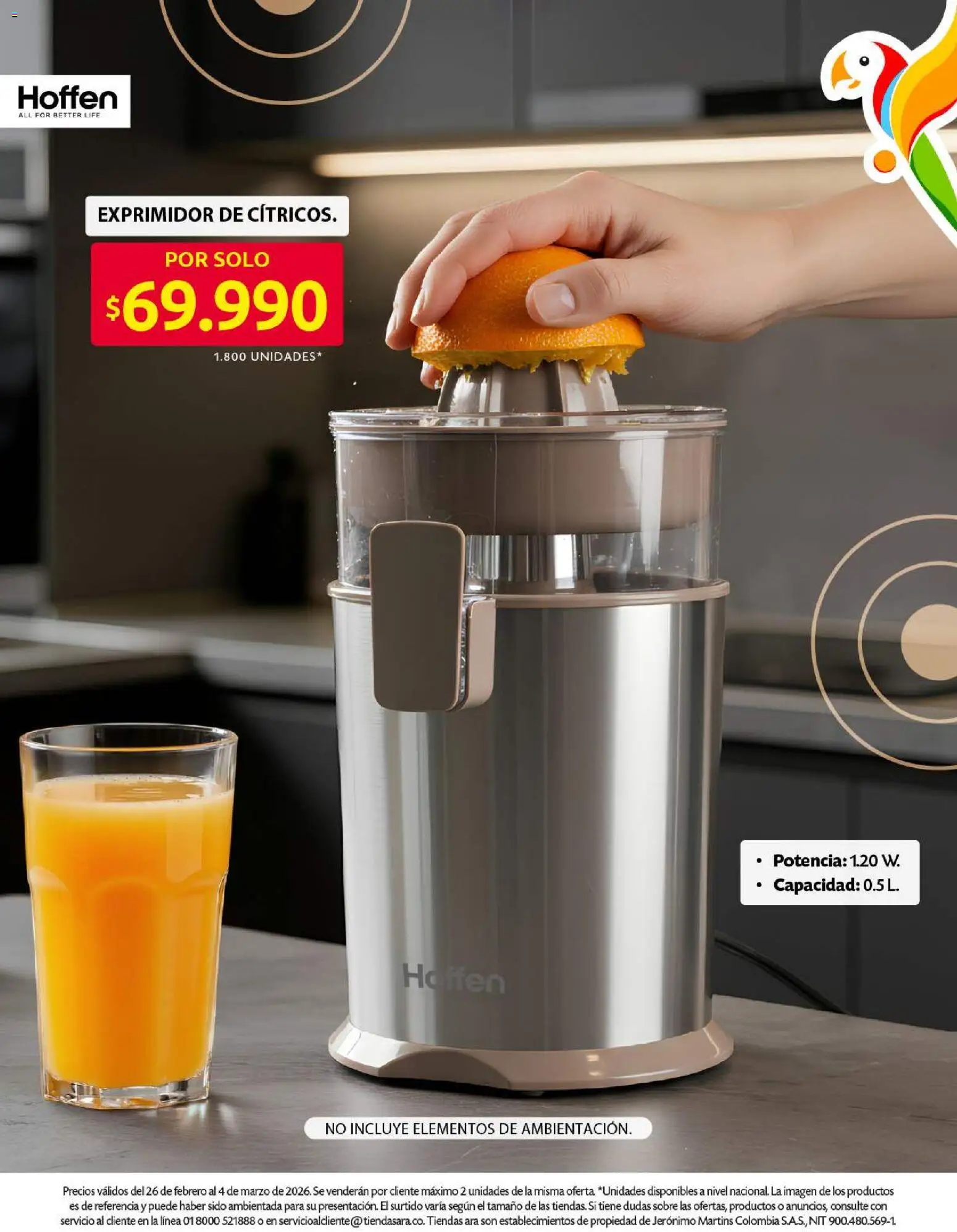 Ara revista - valida desde el 26.02.2026 | Página: 10 | Productos: Exprimidor, Sobre