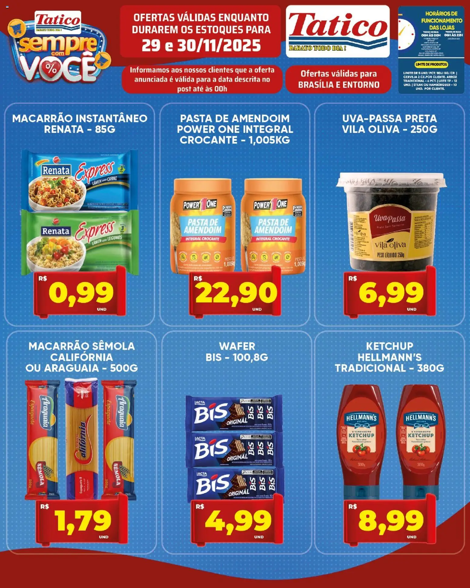 Tatico Folheto - válido de 01.12.2025 | Página: 19 | Produtos: Amendoim, Arroz, Hambúrguer, Pasta de amendoim