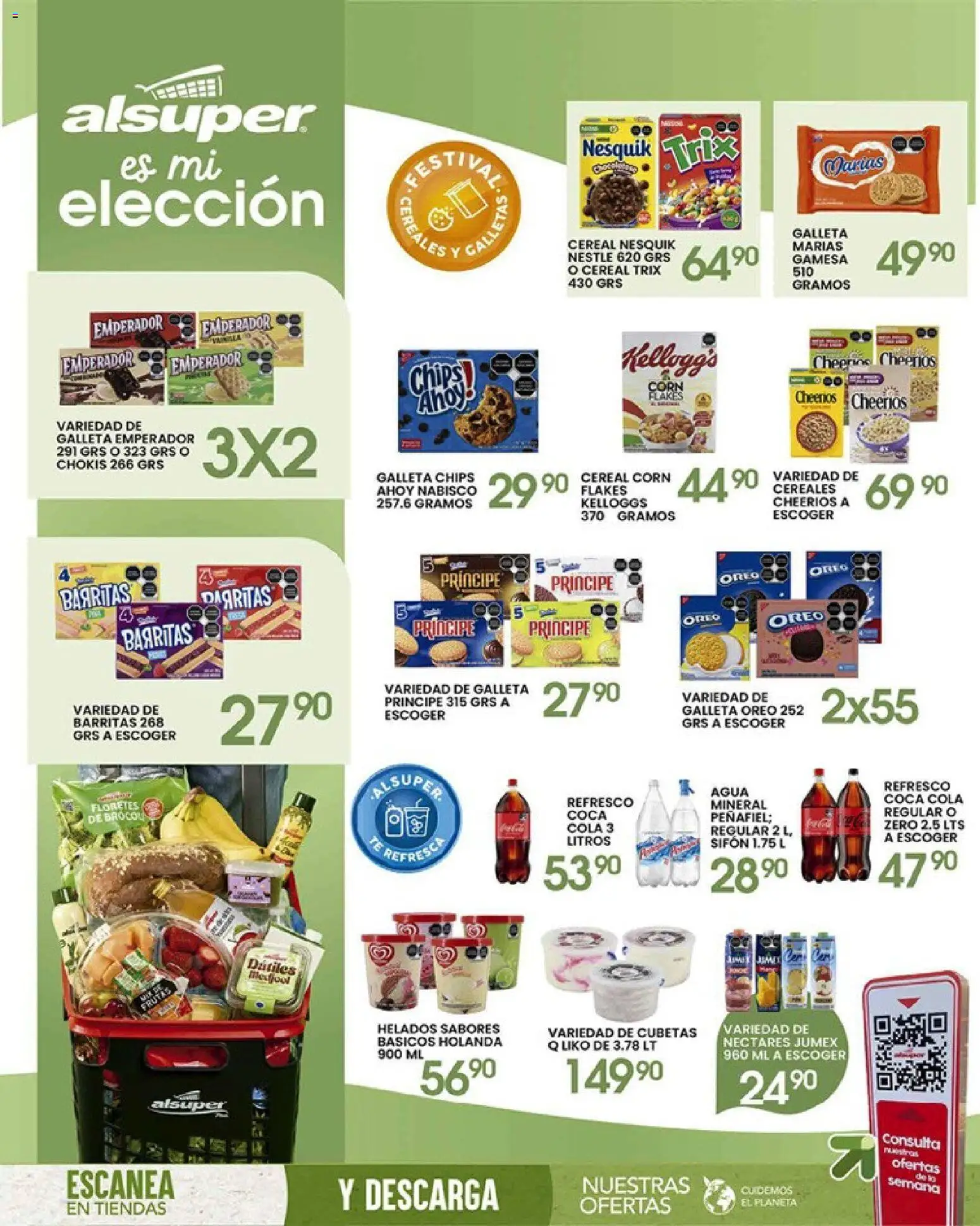 Nuevas ofertas de Alsuper válidas en toda la República Mexicana desde el 07.04.2026. ¡Encuentra las mejores ofertas en Alsuper folleto Saltillo! | Página: 8 | Productos: Refresco, Agua, Cereales, Té