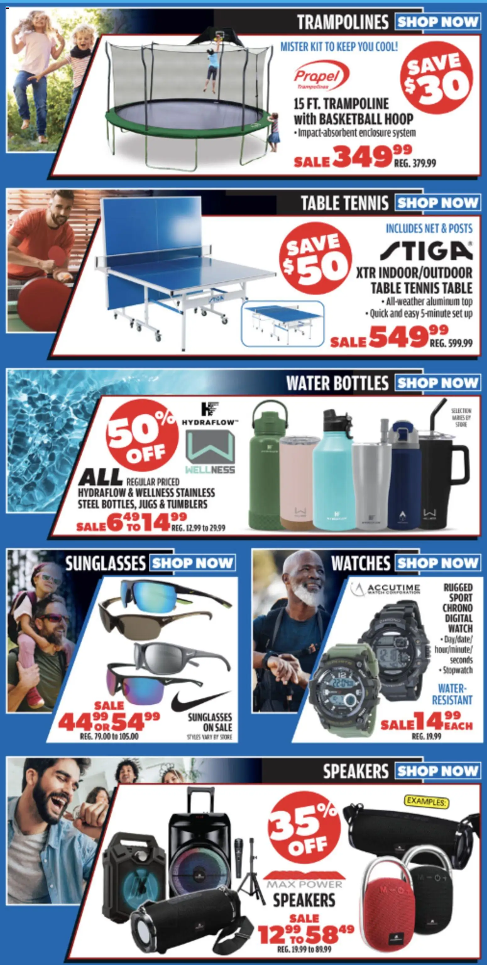 Big 5 Sporting Goods Weekly Ad - valid from 06.03.2026 | Page: 5 | Products: Table, Watches, Water, Watch