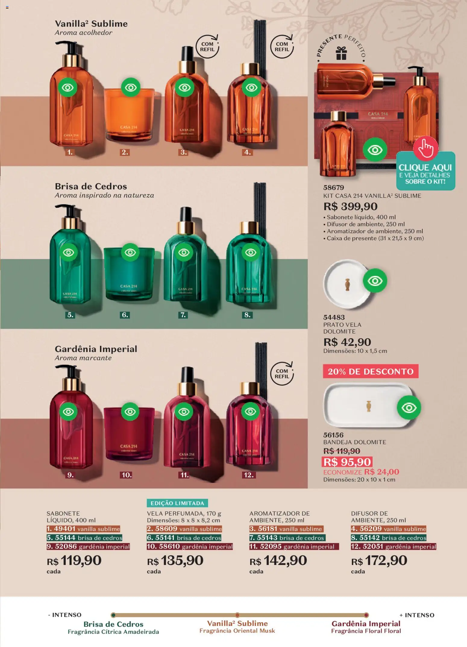 O Boticário Folheto - válido de 19.01.2026 | Página: 70 | Produtos: Difusor, Caixa, Sabonete, Bandeja