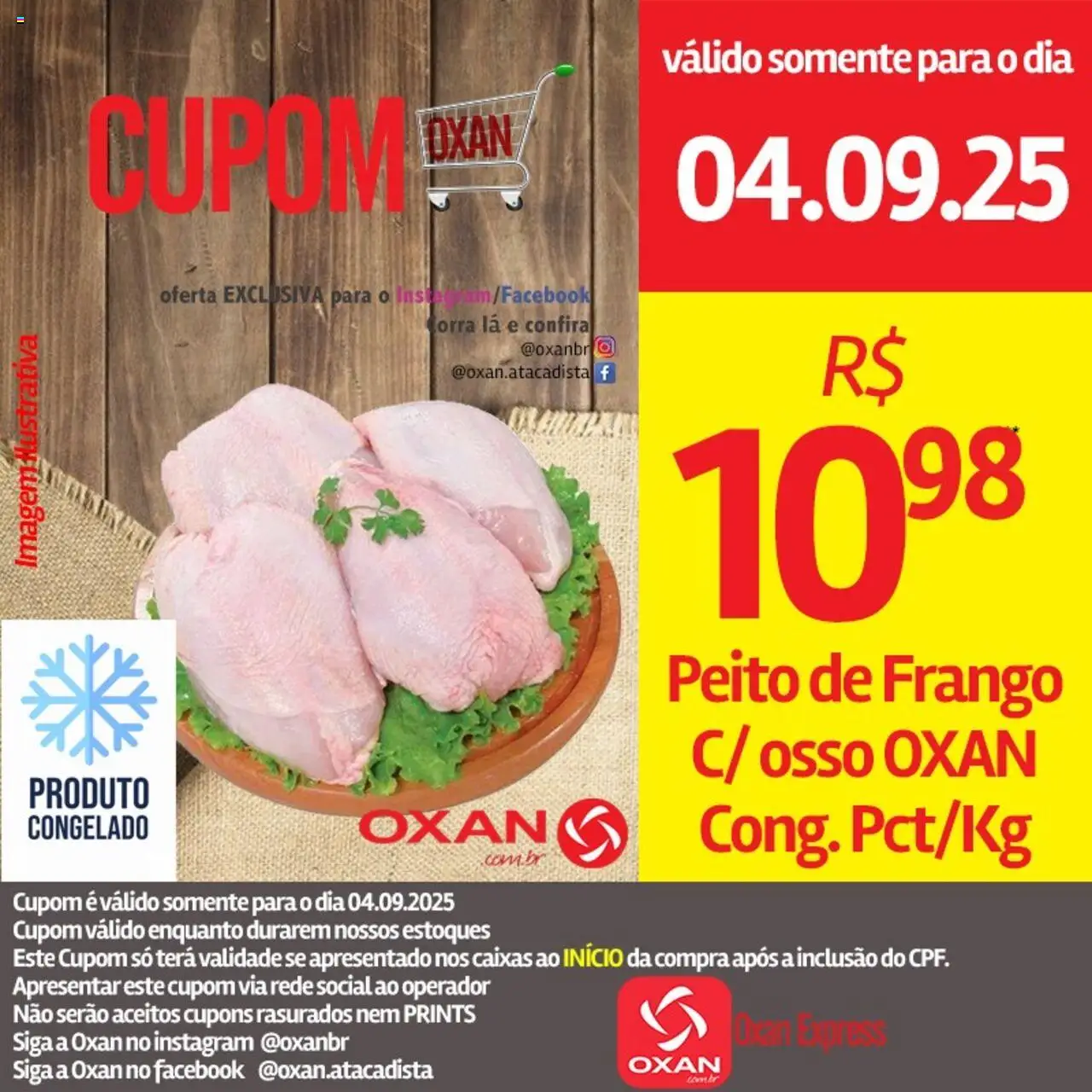 Oxan Atacadista Folheto - válido de 04.09.2025 | Página: 21 | Produtos: Frango, Peito de frango