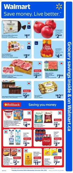 Preview of Walmart weekly flyer from shop Walmart valid from 20.11.2025