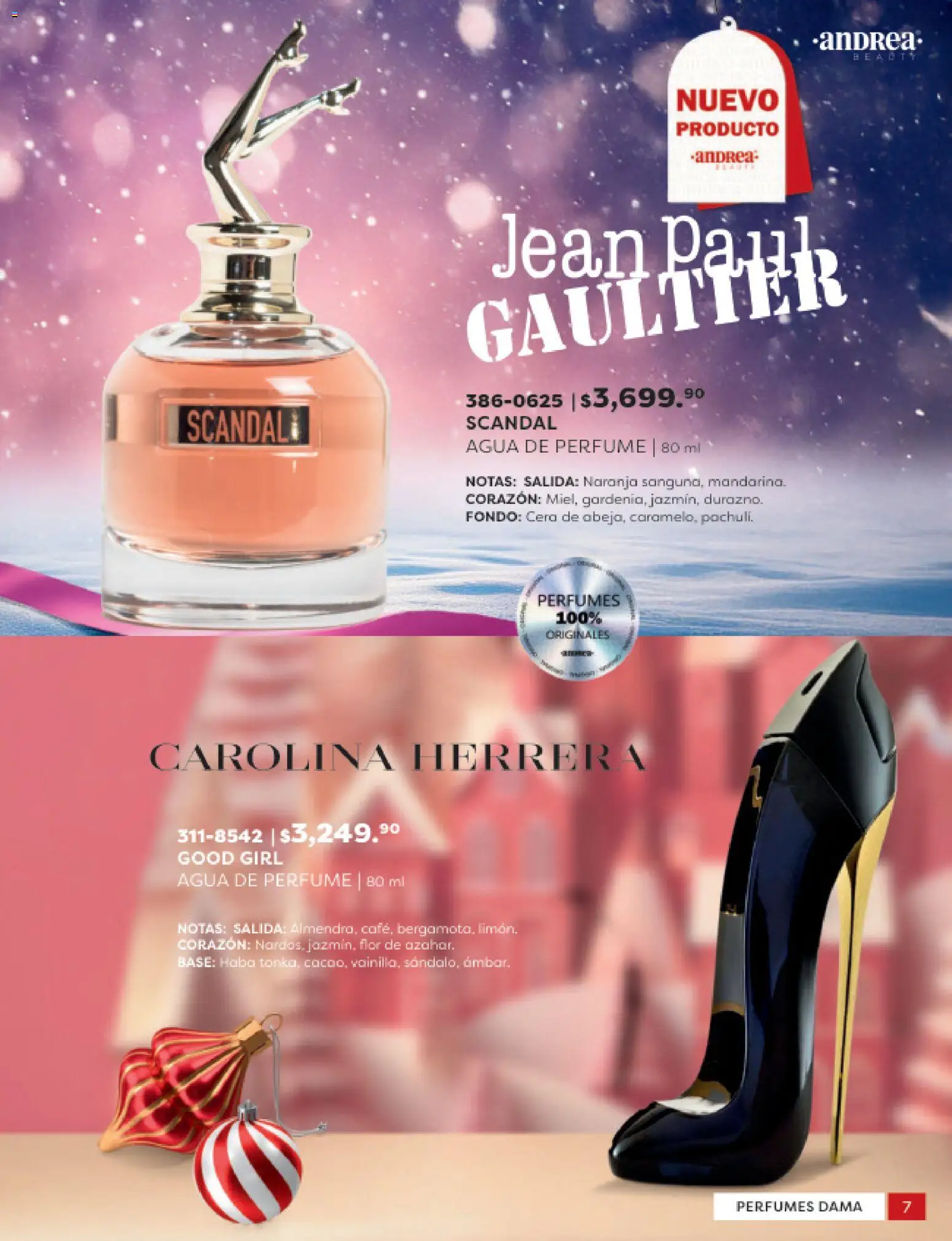 Nuevas ofertas de Andrea válidas en toda la República Mexicana desde el 31.10.2025. ¡Encuentra las mejores ofertas en Andrea catálogo Beauty! | Página: 7 | Productos: Agua, Cera, Perfume