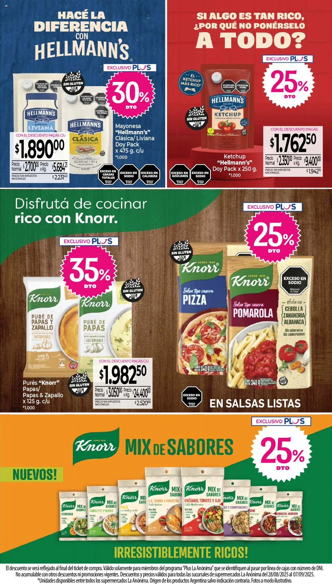 La Anonima - Insuperables - z3 │ válido desde el 28.08.2025 | Página: 19 | Productos: Ketchup, Pimentón, Tomate, Huevos