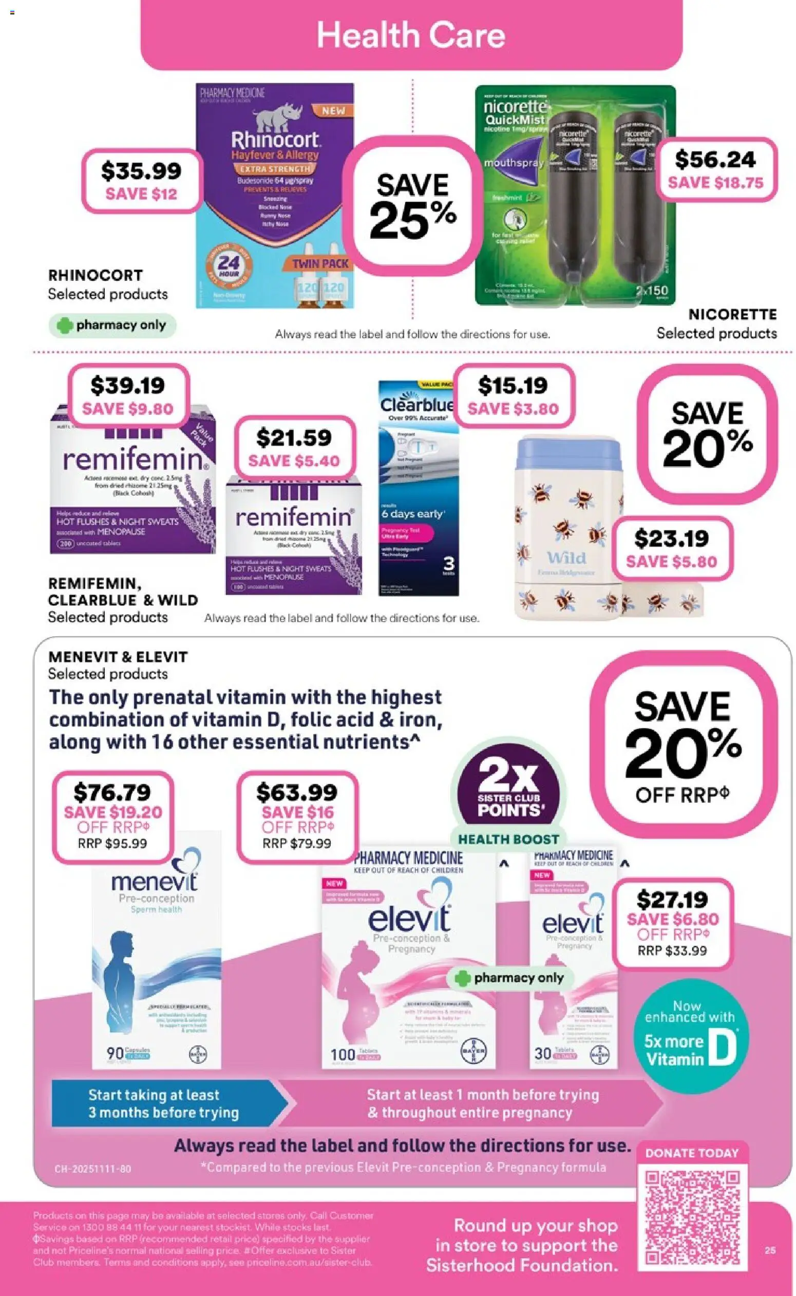 Priceline Pharmacy catalogue - valid from 23.04.2026 | Page: 25 | Products: Vitamin, Allergy