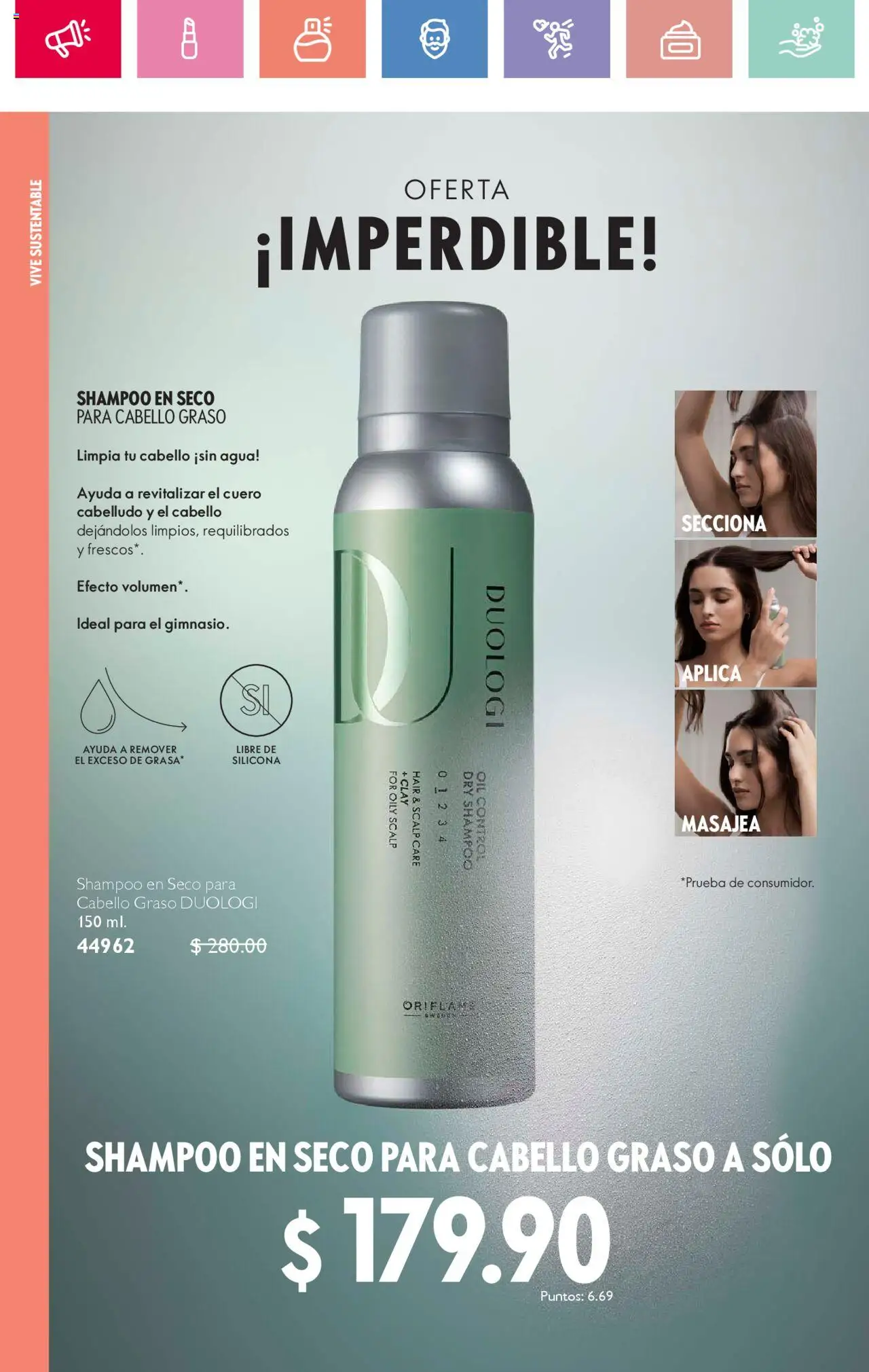 Nuevas ofertas de Oriflame válidas en toda la República Mexicana desde el 02.08.2025. ¡Encuentra las mejores ofertas en Oriflame - Campaña 11 2025! | Página: 80 | Productos: Agua