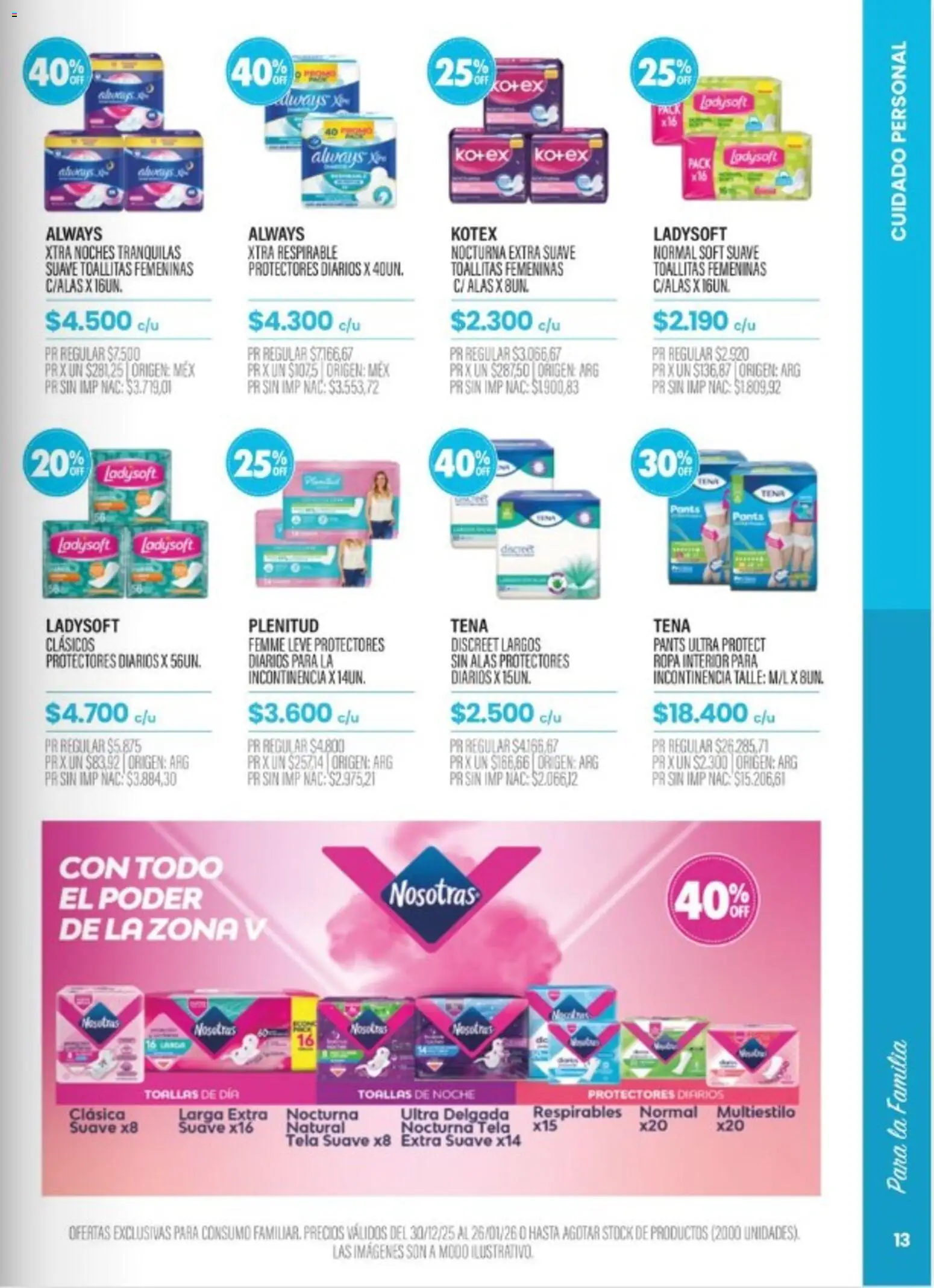 Pigmento catálogo │ válido desde el 30.12.2025 | Página: 13 | Productos: Toallas, Ropa, Ropa interior, Toallitas femeninas