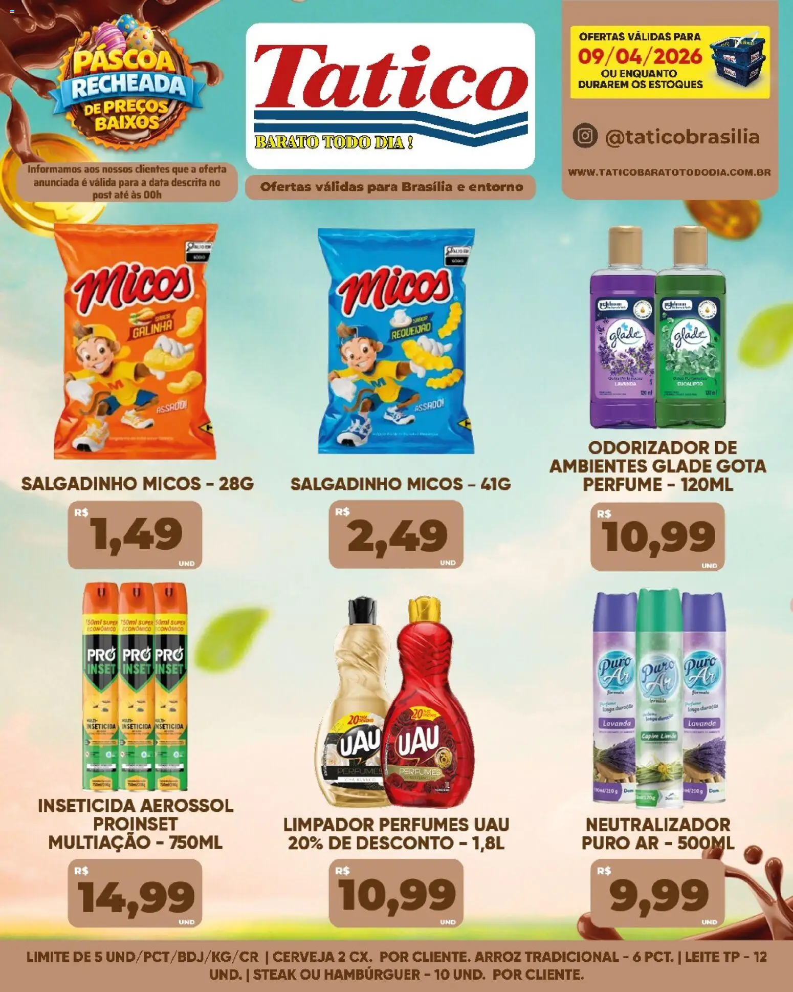 Tatico Folheto - válido de 09.04.2026 | Página: 21 | Produtos: Perfume, Arroz, Requeijão, Inseticida