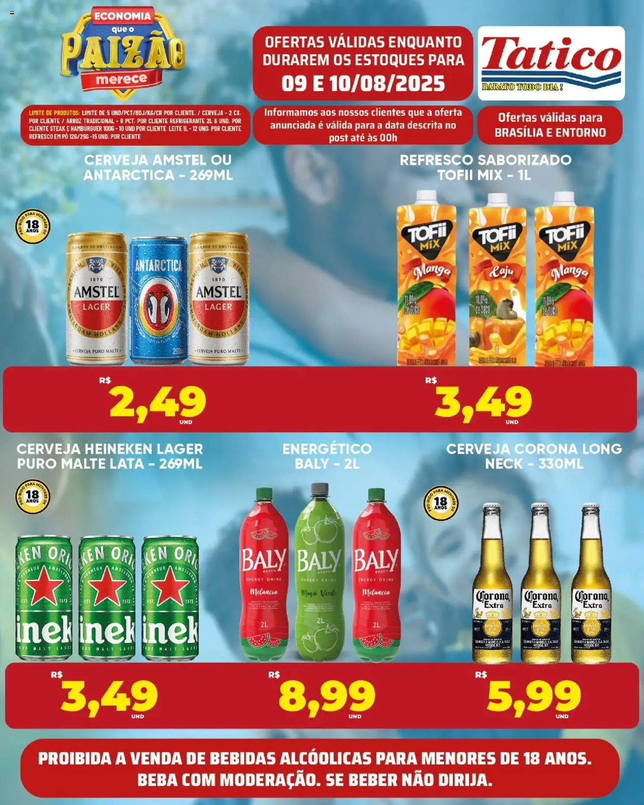 Tatico Folheto - válido de 09.08.2025 | Página: 14 | Produtos: Refresco, Energético, Arroz, Cerveja Heineken