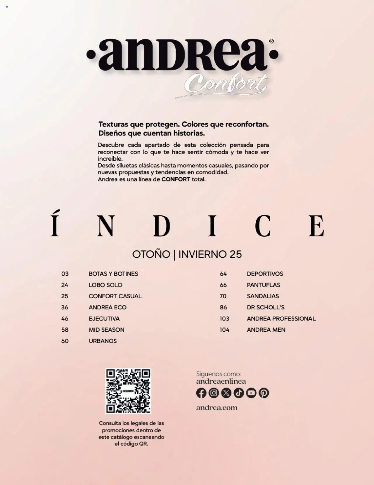 Nuevas ofertas de Andrea válidas en toda la República Mexicana desde el 24.08.2025. ¡Encuentra las mejores ofertas en Andrea - CCatálogo Calzado Confort Otoño! | Página: 2 | Productos: Botas, Sandalias, Té, Botines
