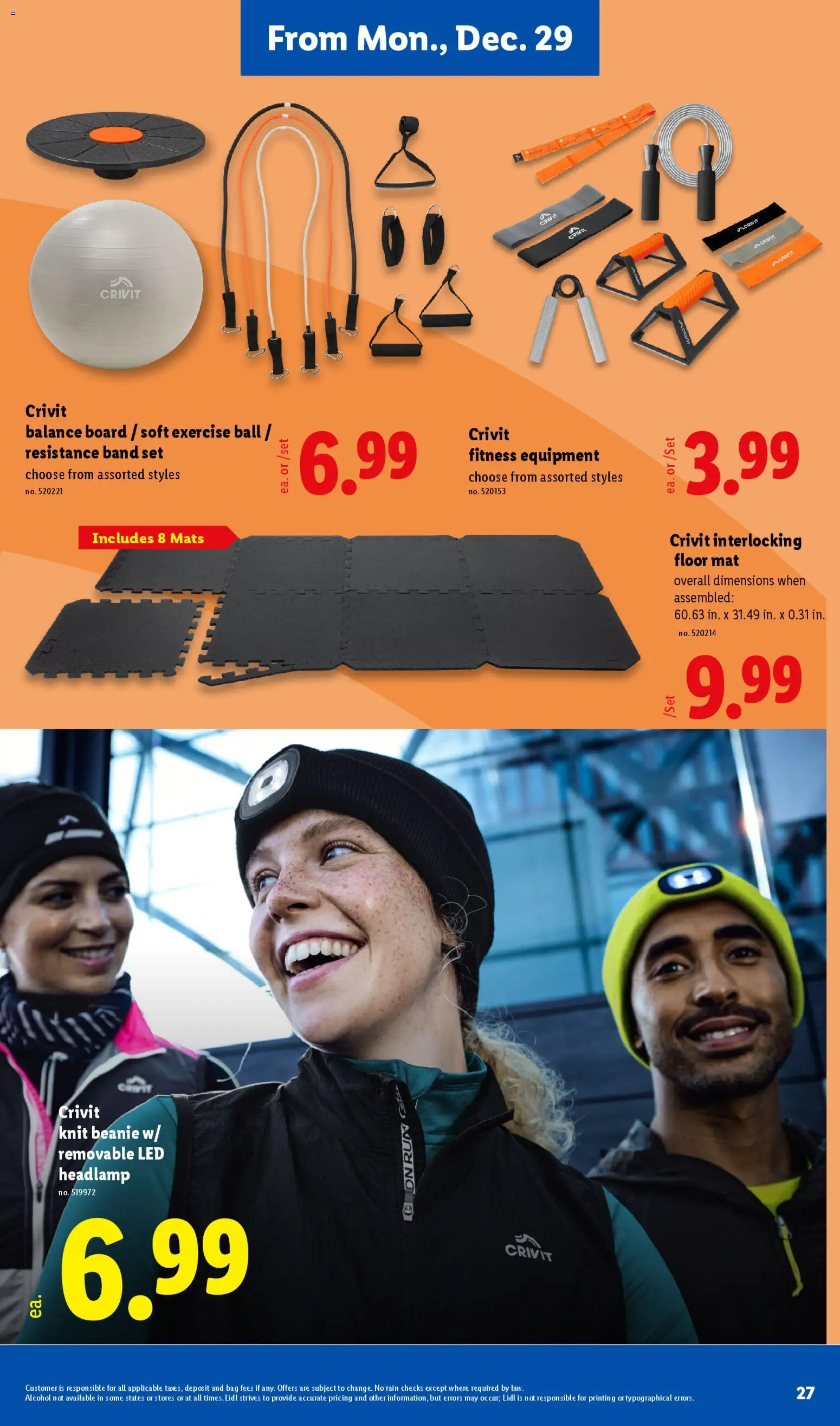 Lidl Weekly Ad - valid from 26.12.2025 | Page: 27 | Products: Floor Mat, Bag