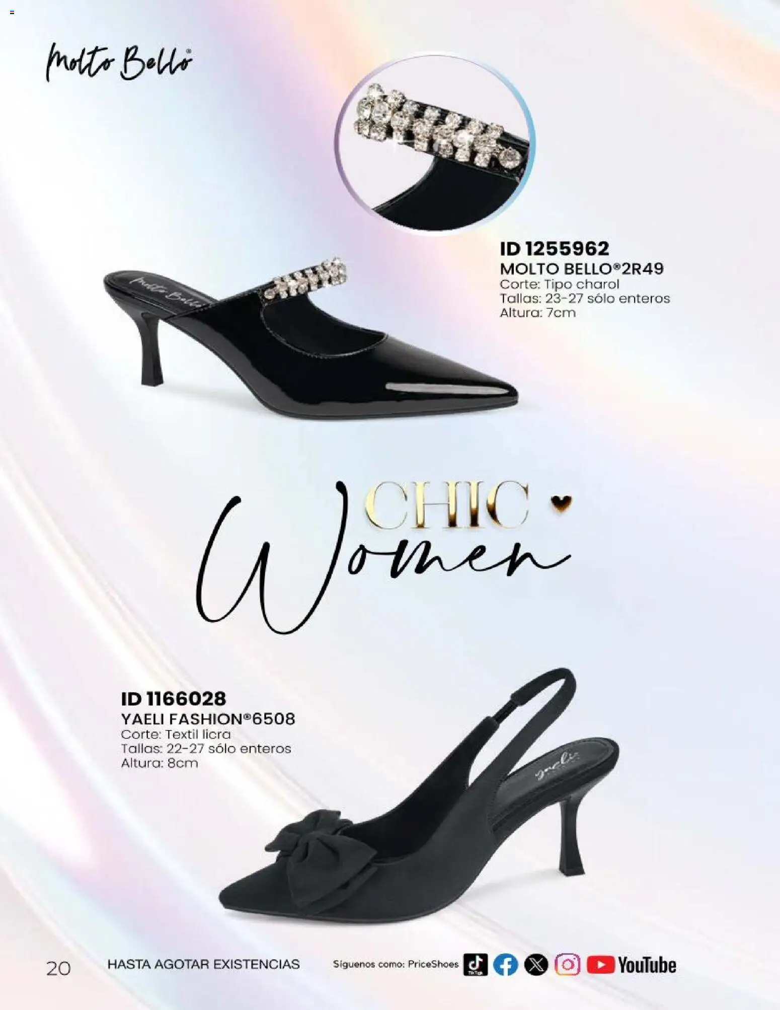 Nuevas ofertas de Price Shoes válidas en toda la República Mexicana desde el 23.04.2026. ¡Encuentra las mejores ofertas en Price Shoes catálogo Sandalias Fiesta & Vestir! | Página: 20