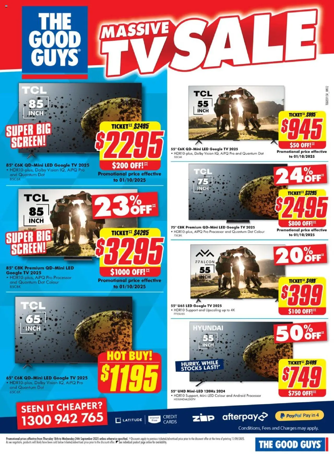 The Good Guys catalogue - valid from 17.09.2025 | Page: 5 | Products: Tv, Screen