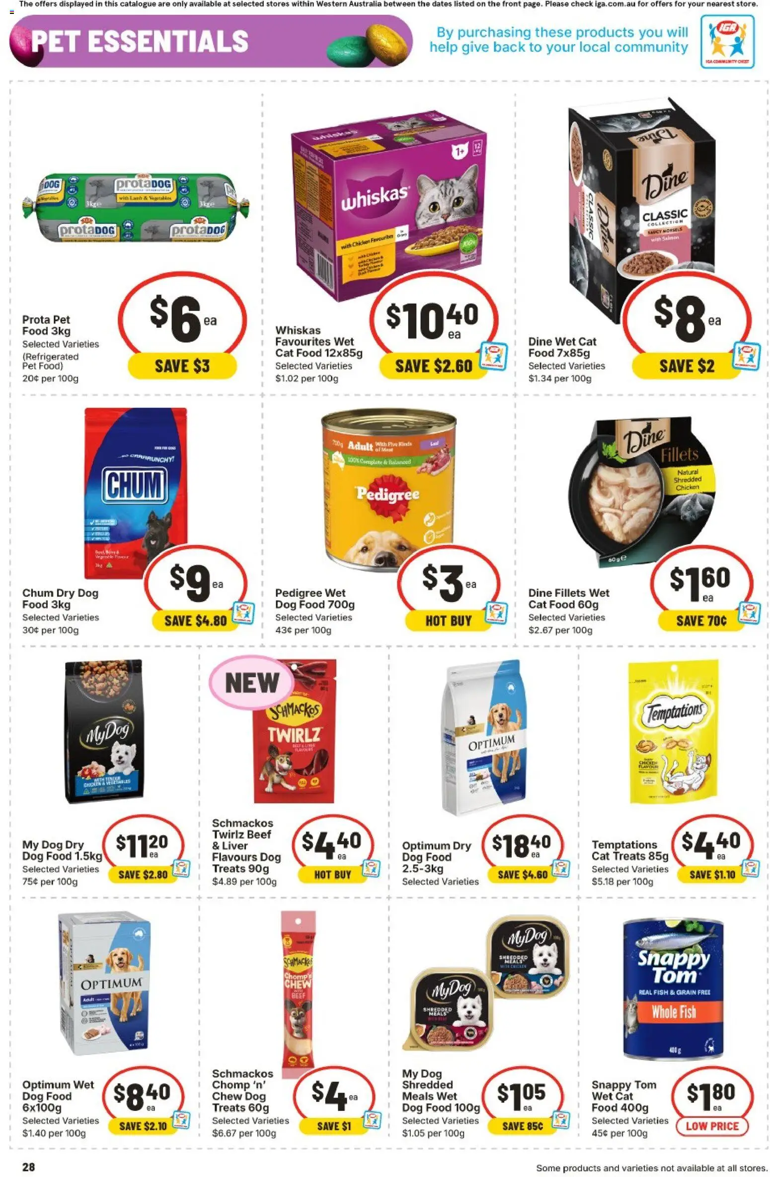 IGA catalogue - valid from 25.03.2026 | Page: 28 | Products: Chicken, Fish, Beef, Dog food