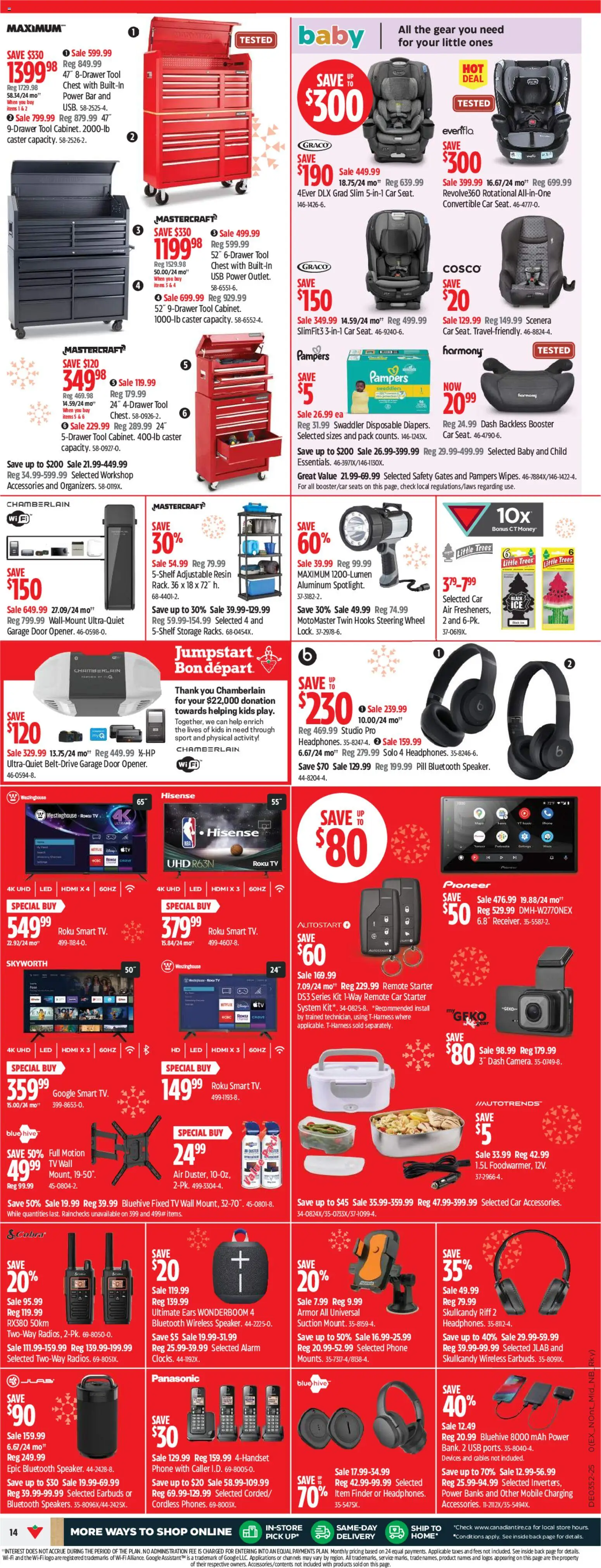 Canadian Tire flyer valid from 18.12.2025 | Page: 18 | Products: Phone, Tv