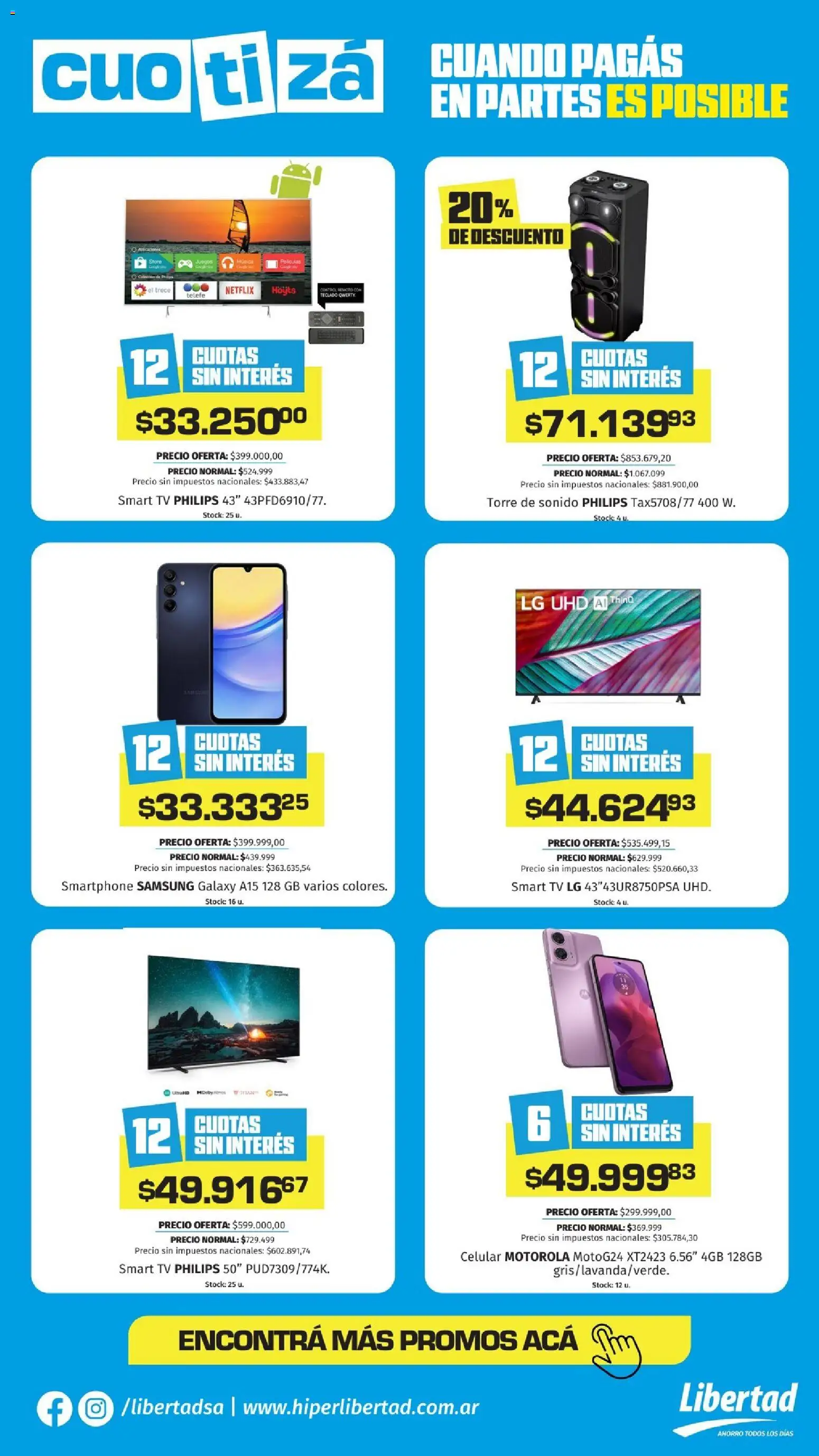 Hipermercado Libertad - Cutizá Septiembre │ válido desde el 25.11.2025 | Página: 2 | Productos: Smartphone, Control remoto