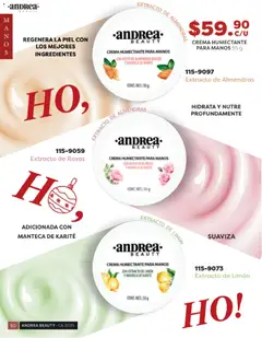 Vista previa de Andrea catálogo Beauty, nuevo folleto de la tienda, válido en México a partir del 31.10.2025 | Página: 50 | Productos: Almendras, Limón, Aceite, Dulces