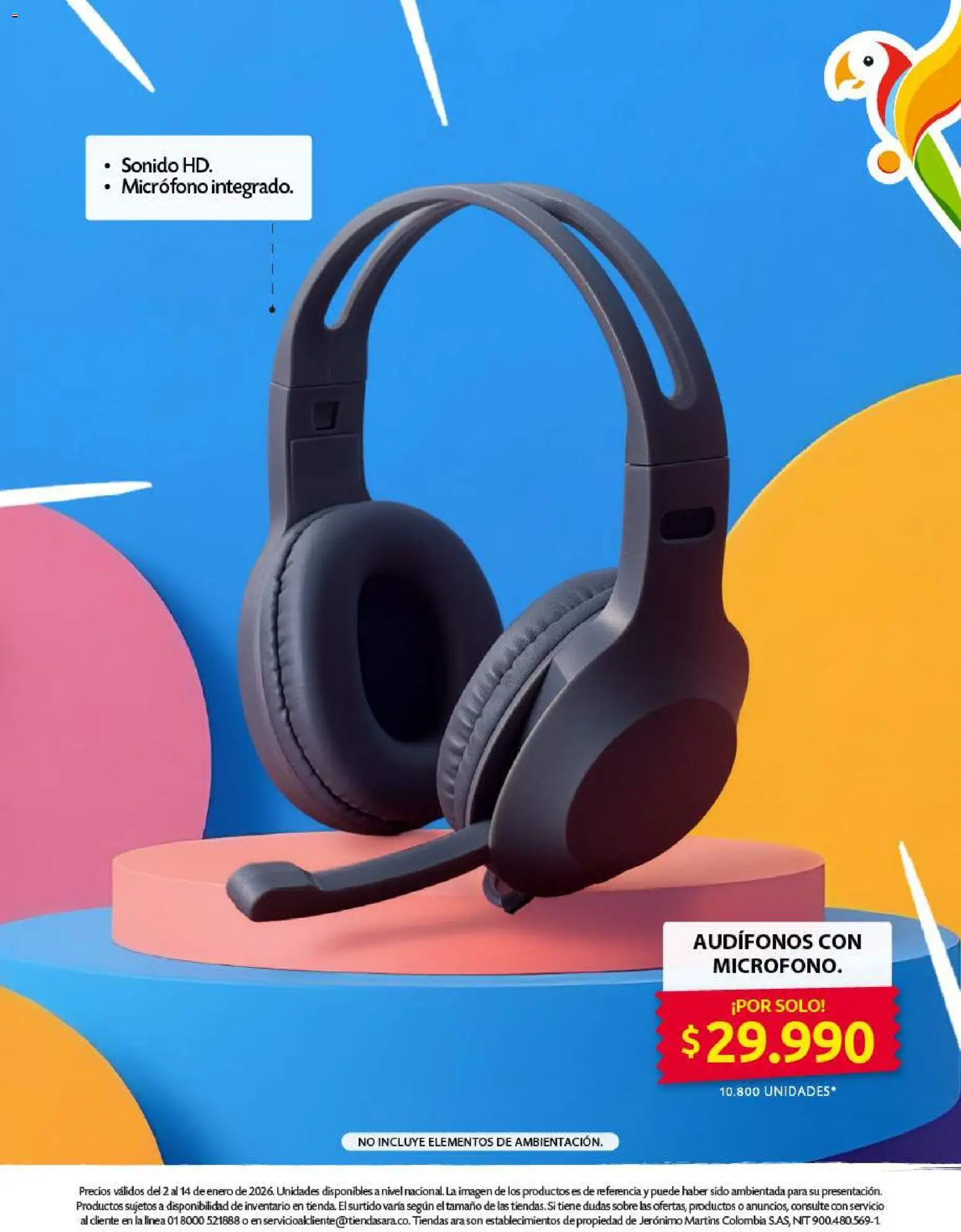 Ara revista - valida desde el 02.01.2026 | Página: 33 | Productos: Audífonos, Micrófono, Sobre