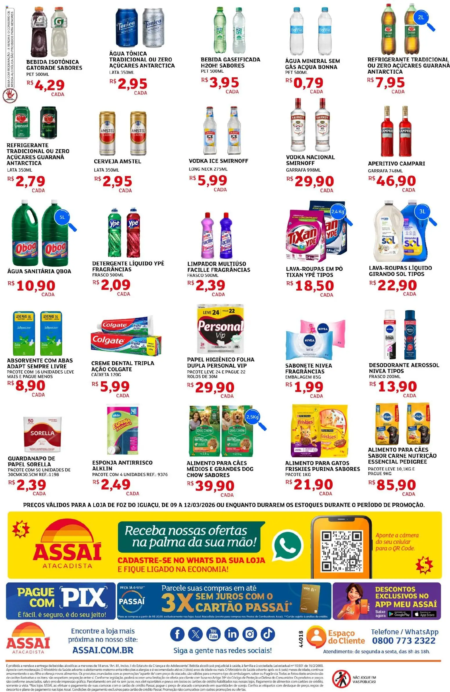 Assaí Atacadista Folheto - válido de 09.03.2026 | Página: 2 | Produtos: Guaraná, Carne, Creme, Bebida