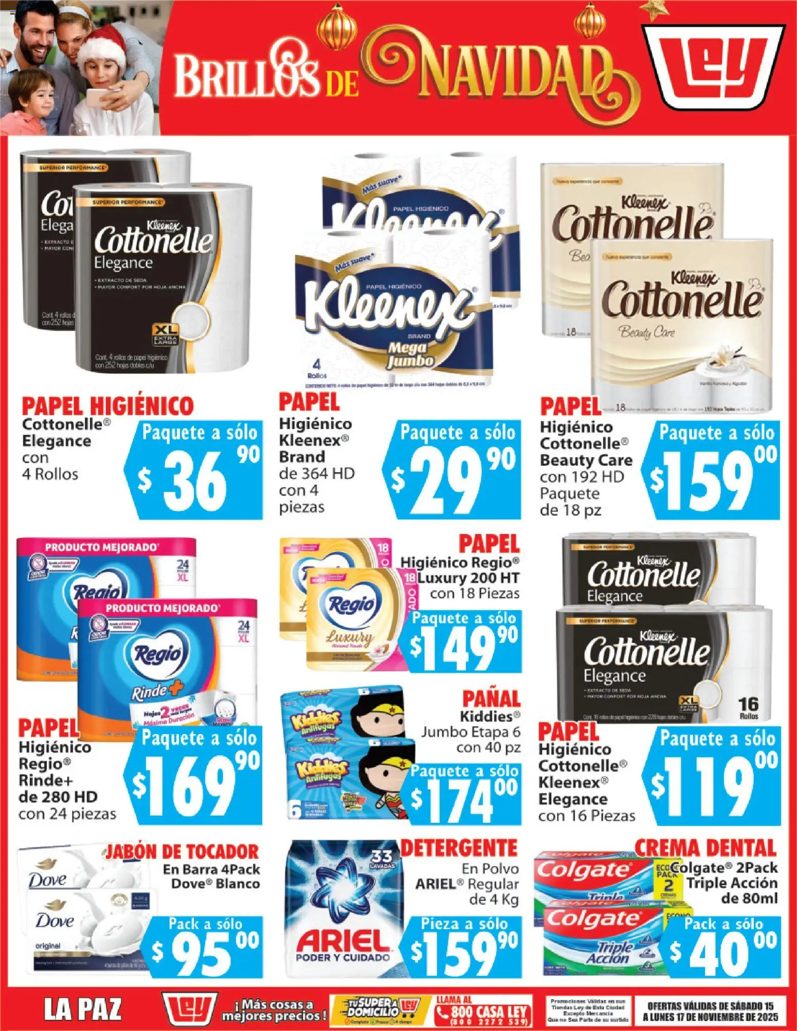 Nuevas ofertas de Casa Ley válidas en toda la República Mexicana desde el 15.11.2025. ¡Encuentra las mejores ofertas en Casa Ley folleto Brillos de Navidad! | Página: 5 | Productos: Detergente, Barra, Polvo, Jabón