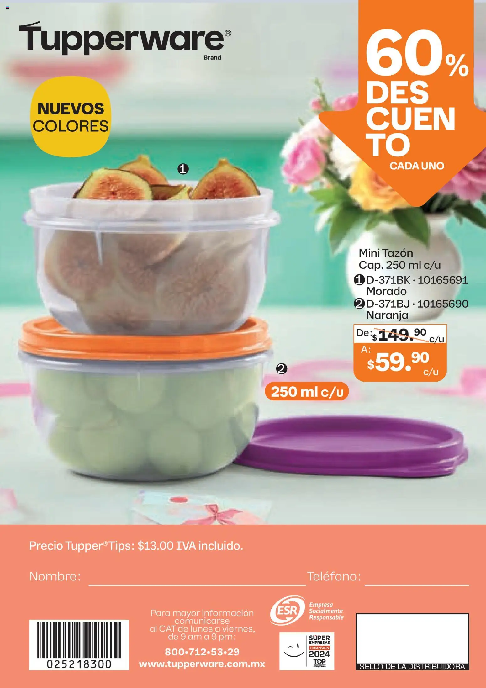 Nuevas ofertas de Tupperware válidas en toda la República Mexicana desde el 23.03.2026. ¡Encuentra las mejores ofertas en Tupperware catálogo! | Página: 116 | Productos: Teléfono