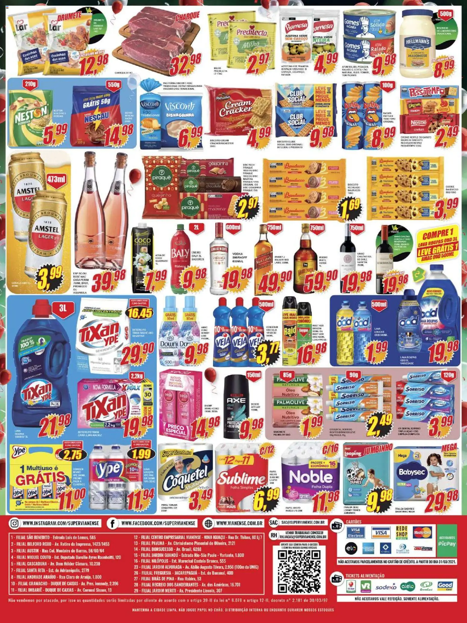 Vianense Folheto - válido de 04.11.2025 | Página: 2 | Produtos: Chocolate, Presunto, Batata, Atum