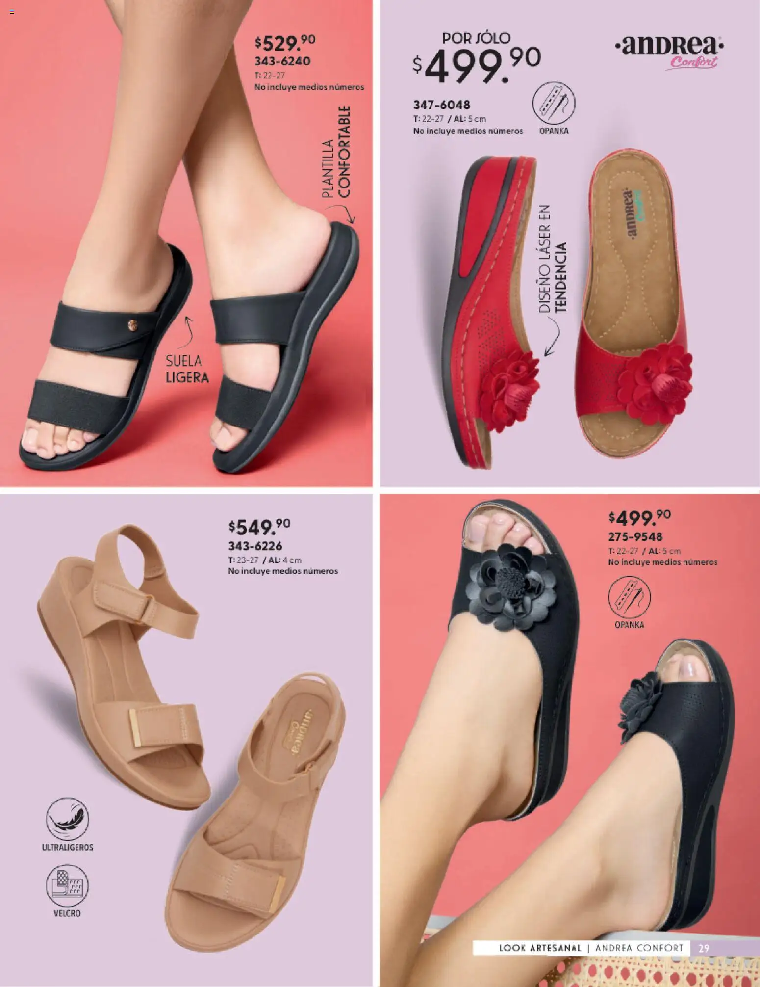 Nuevas ofertas de Andrea válidas en toda la República Mexicana desde el 25.01.2026. ¡Encuentra las mejores ofertas en Andrea catálogo Calzado Confort ! | Página: 29