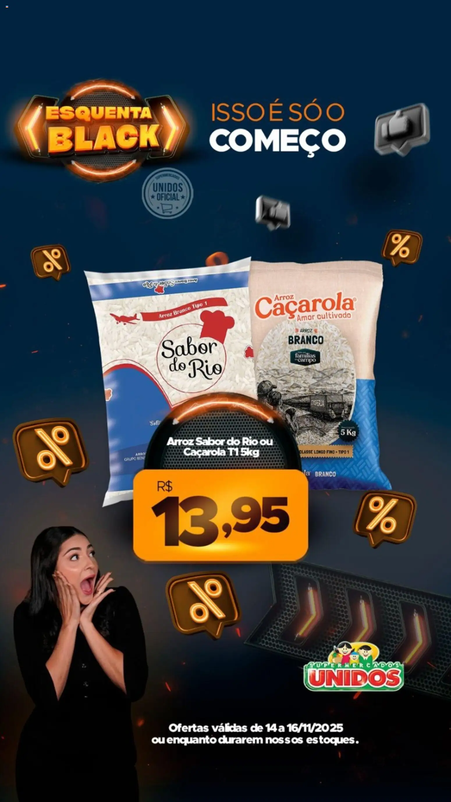 Supermercados Unidos Folheto - válido de 14.11.2025 | Página: 4 | Produtos: Caçarola, Arroz