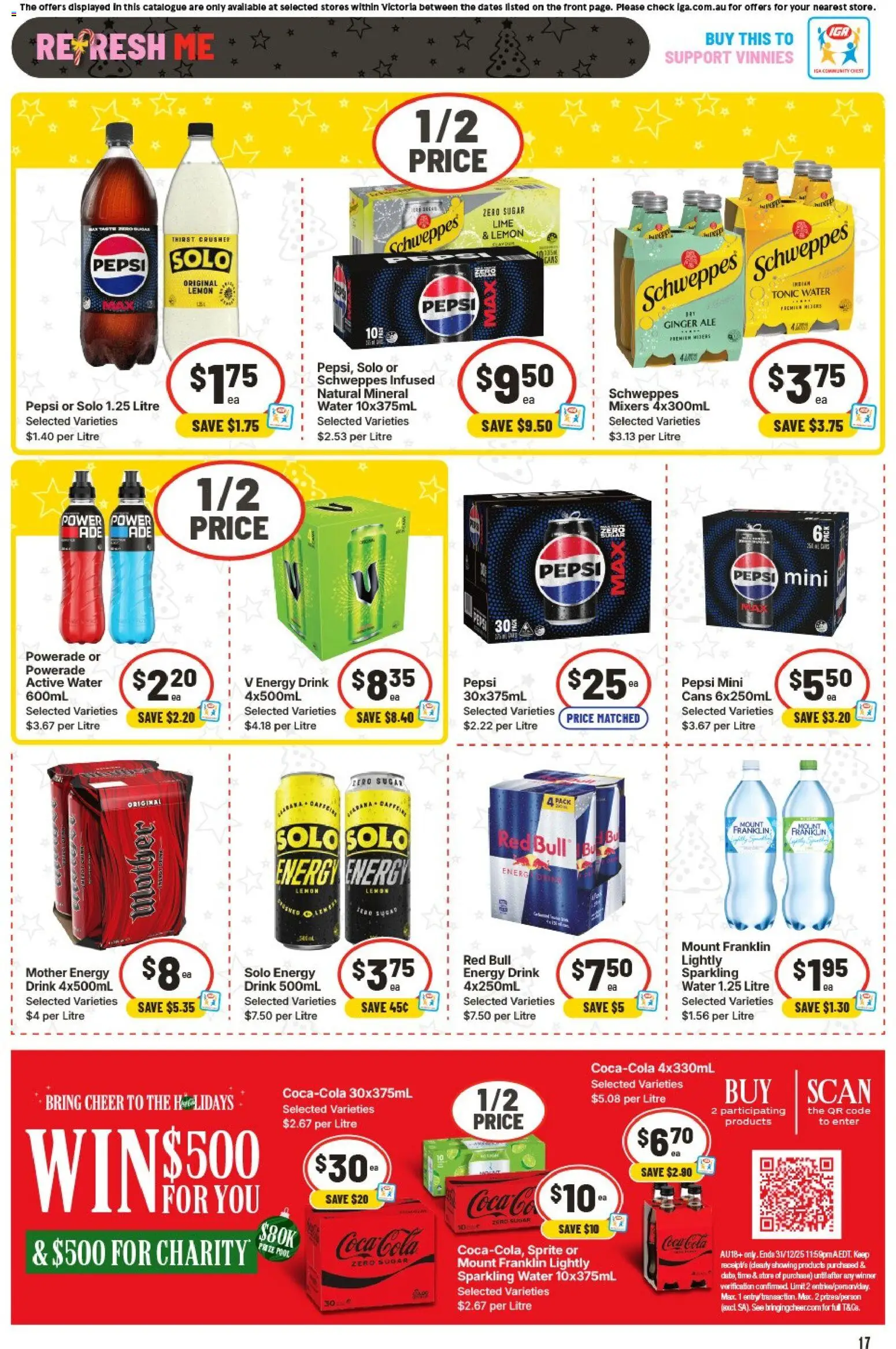 IGA catalogue - valid from 17.12.2025 | Page: 17 | Products: Ginger, Pepsi, Lemon, Lime