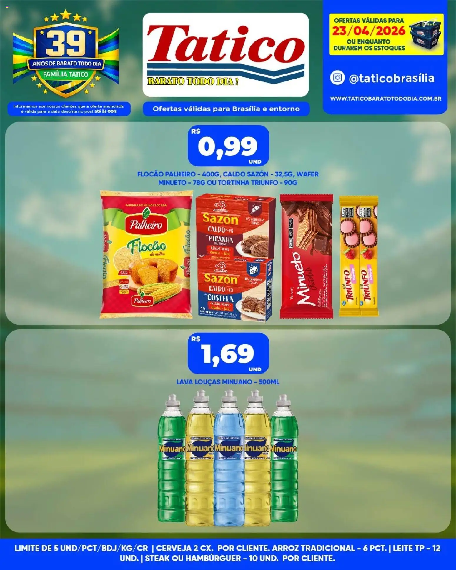 Tatico Folheto - válido de 24.04.2026 | Página: 28 | Produtos: Picanha, Leite, Chocolate, Hambúrguer