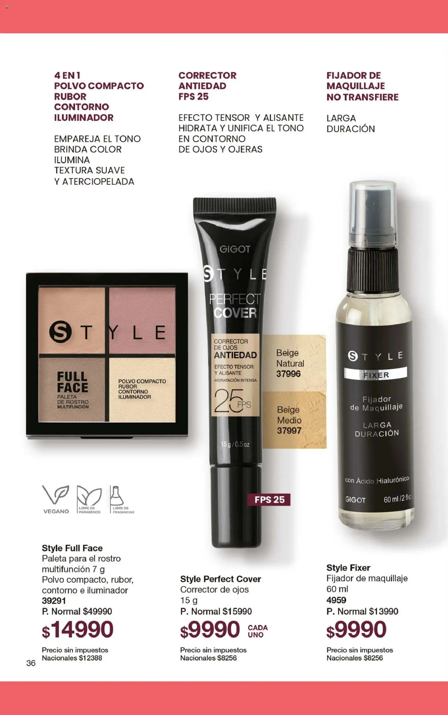 Gigot - CAMPAÑA 05 │ válido desde el 28.02.2026 | Página: 48 | Productos: Iluminador, Rubor, Fijador, Polvo compacto