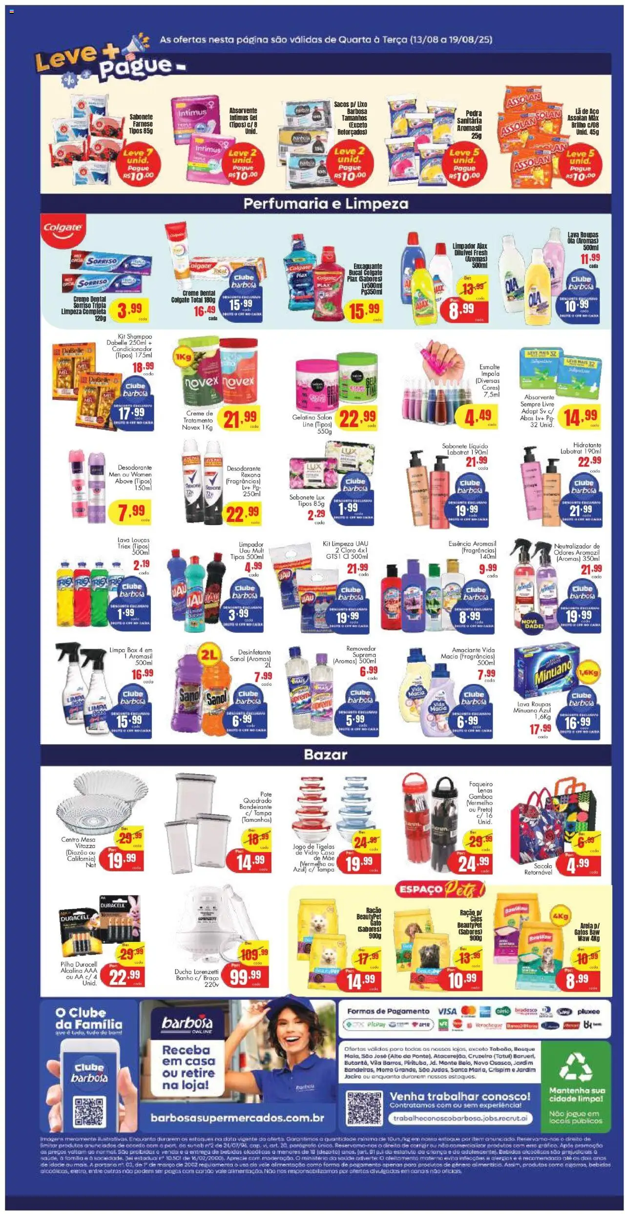 Barbosa Supermercados Folheto - válido de 13.08.2025 | Página: 4 | Produtos: Shampoo, Condicionador, Amaciante, Desinfetante