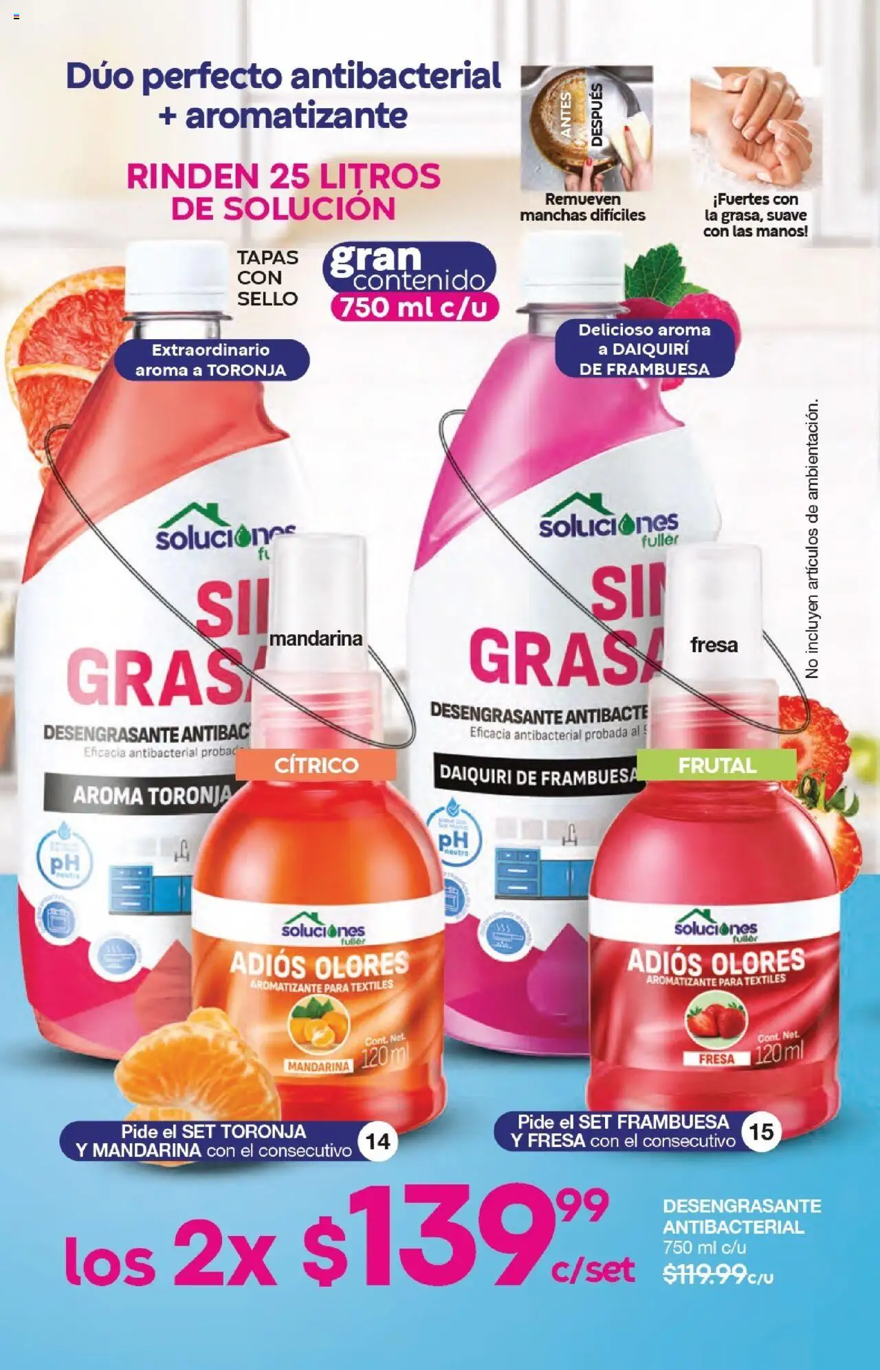 Nuevas ofertas de Fuller válidas en toda la República Mexicana desde el 17.09.2025. ¡Encuentra las mejores ofertas en Fuller - Campaña 12 2025! | Página: 6 | Productos: Fresa, Toronja, Desengrasante
