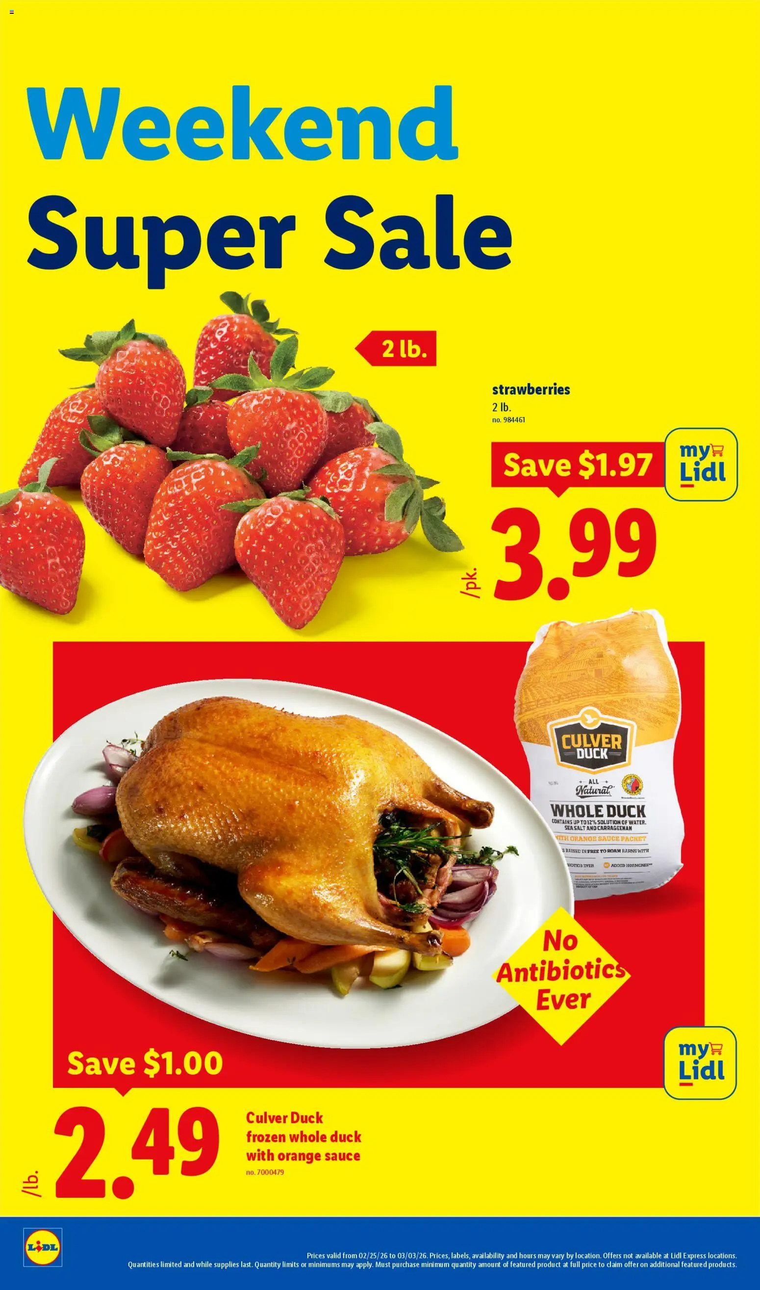 Lidl Weekly Ad - valid from 25.02.2026 | Page: 22 | Products: Strawberries, Sauce, Salt