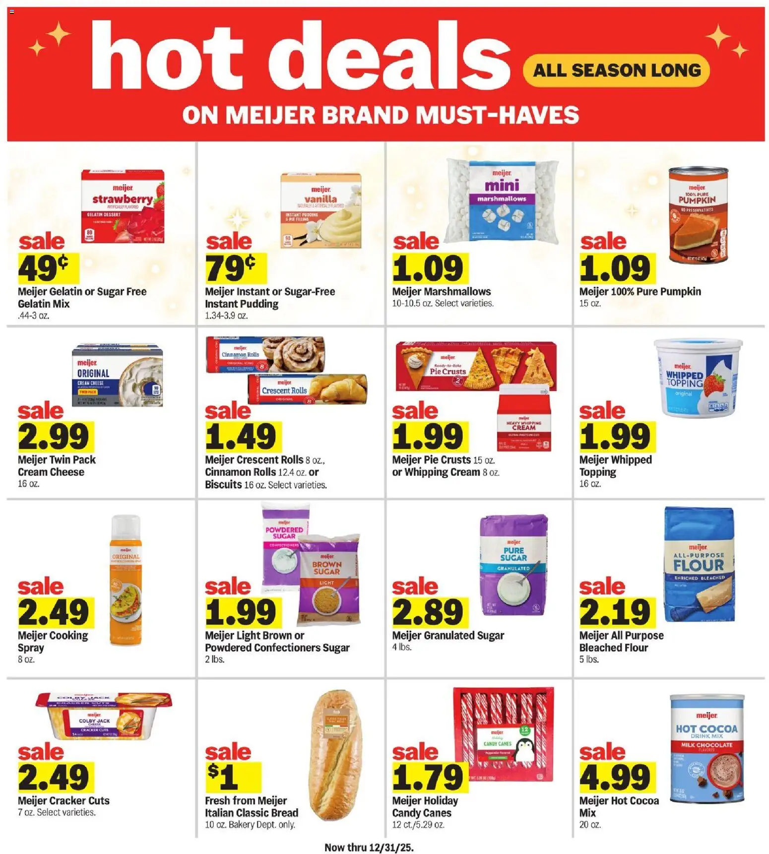 Meijer Weekly Ad - MI - valid from 10.12.2025 | Page: 20 | Products: Bakery, Cheese, Chocolate, Sugar