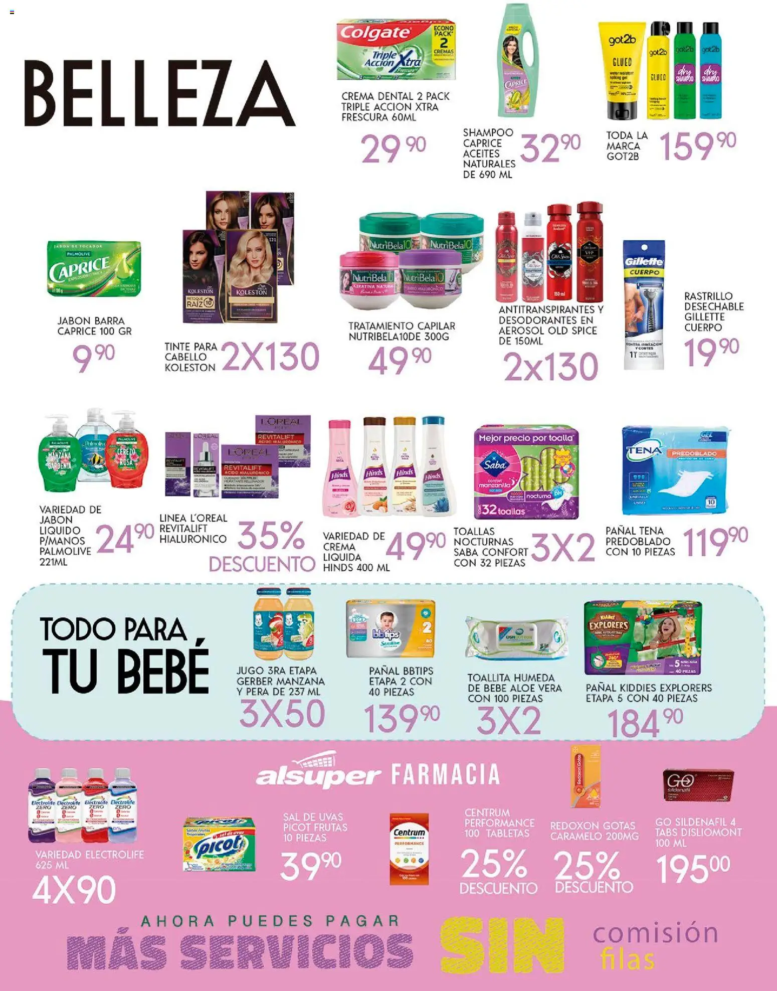 Nuevas ofertas de Alsuper válidas en toda la República Mexicana desde el 07.11.2025. ¡Encuentra las mejores ofertas en Alsuper folleto! | Página: 4 | Productos: Pera, Jugo, Toalla, Jabón