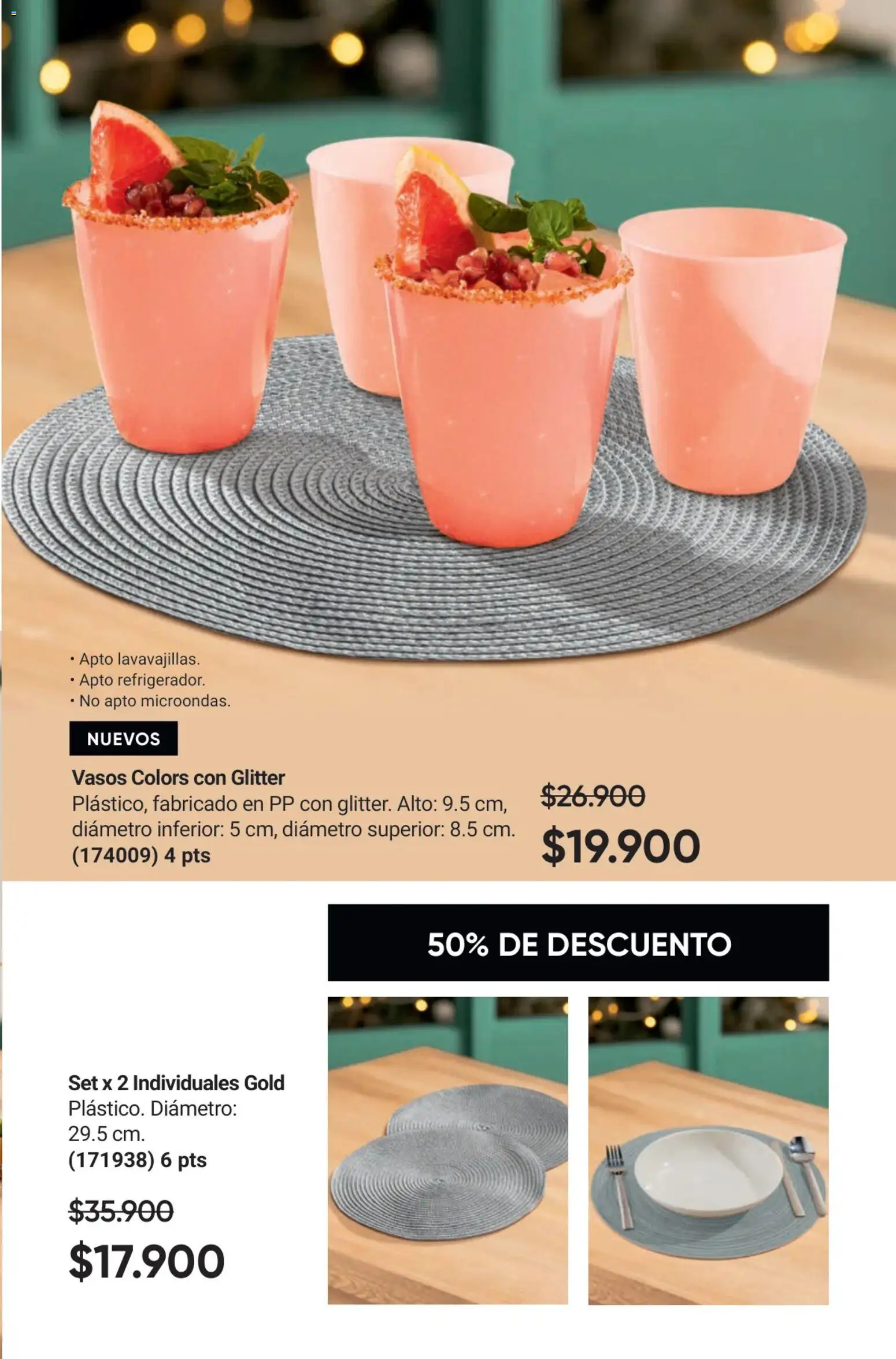 Avon revista - valida desde el 17.11.2025 | Página: 35 | Productos: Vasos, Glitter