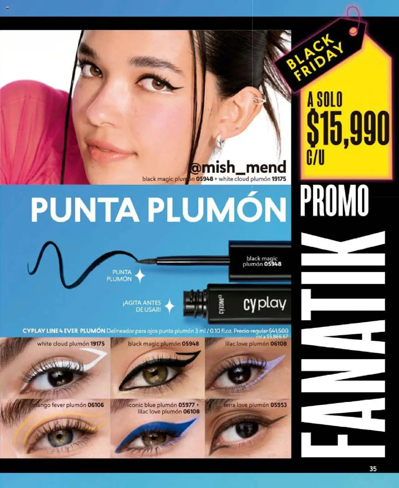 CyZone revista - valida desde el 24.09.2025 | Página: 37 | Productos: Mango, Delineador